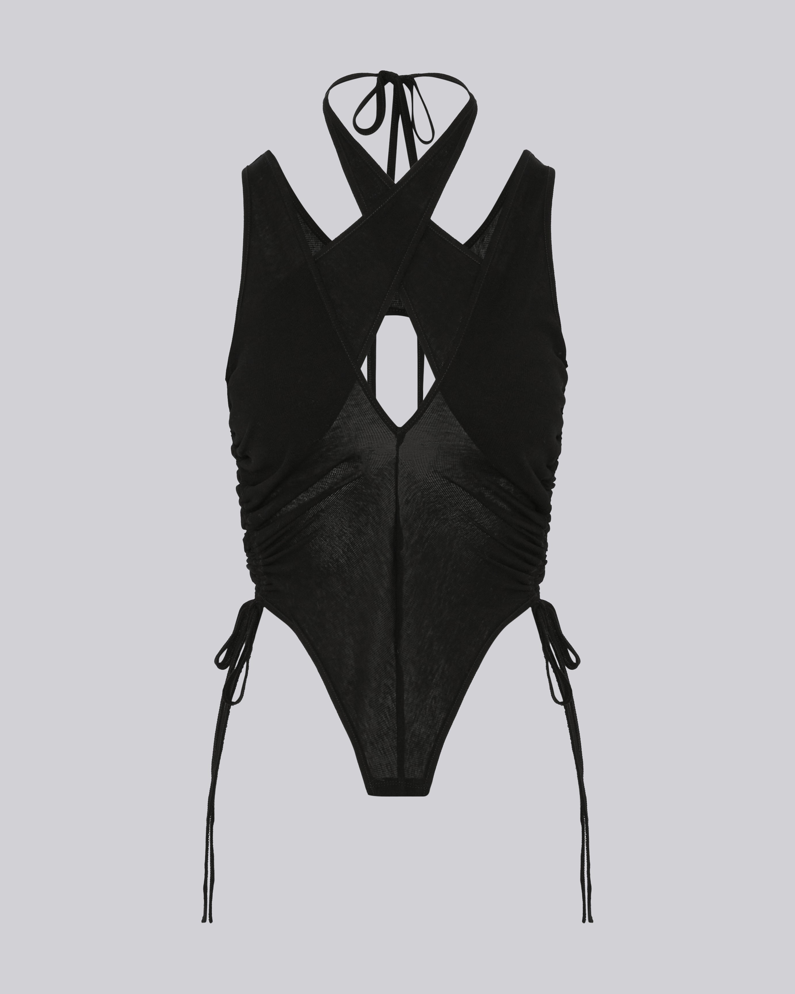 Bibi vest top black