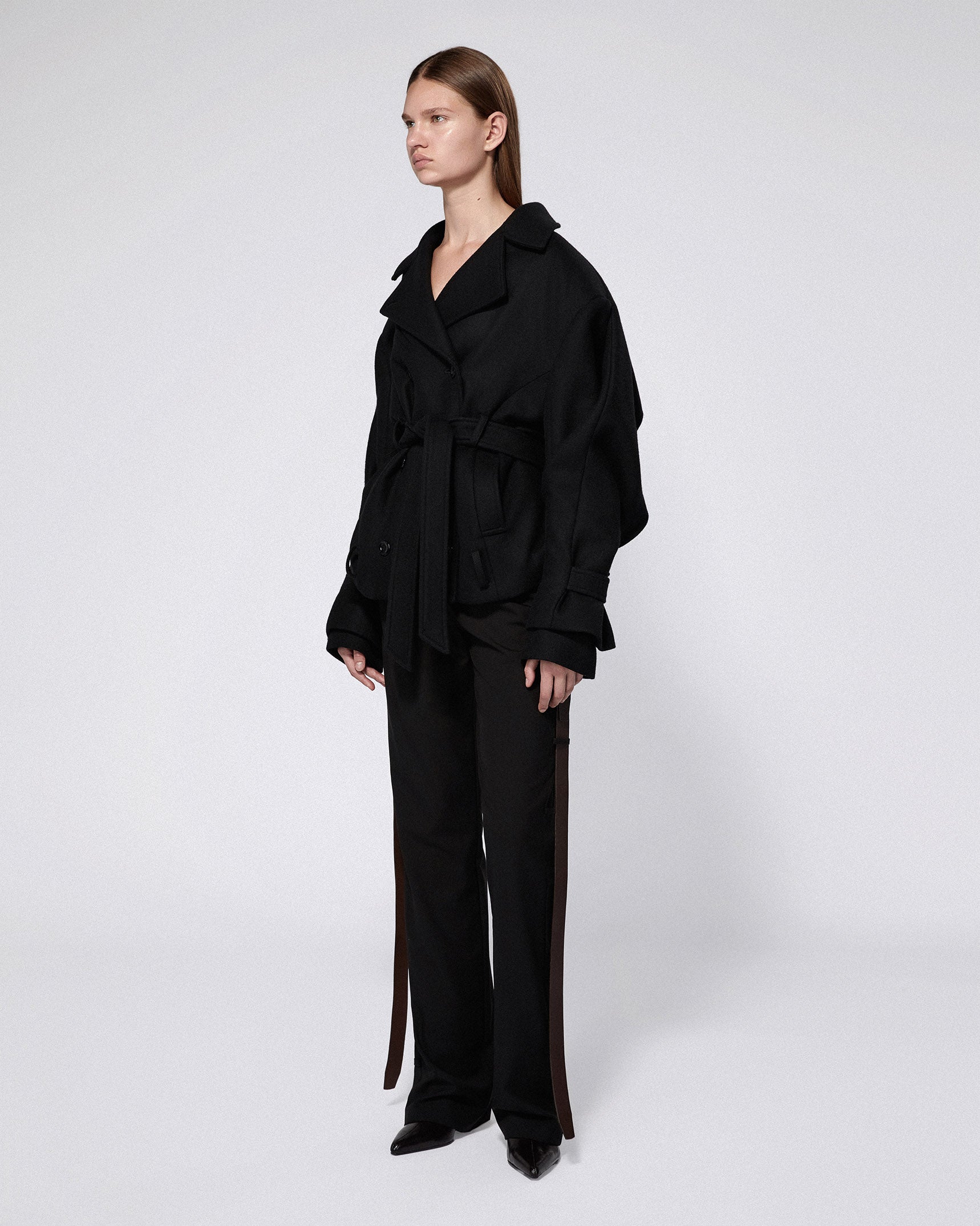 Serpentine tailored trousers black