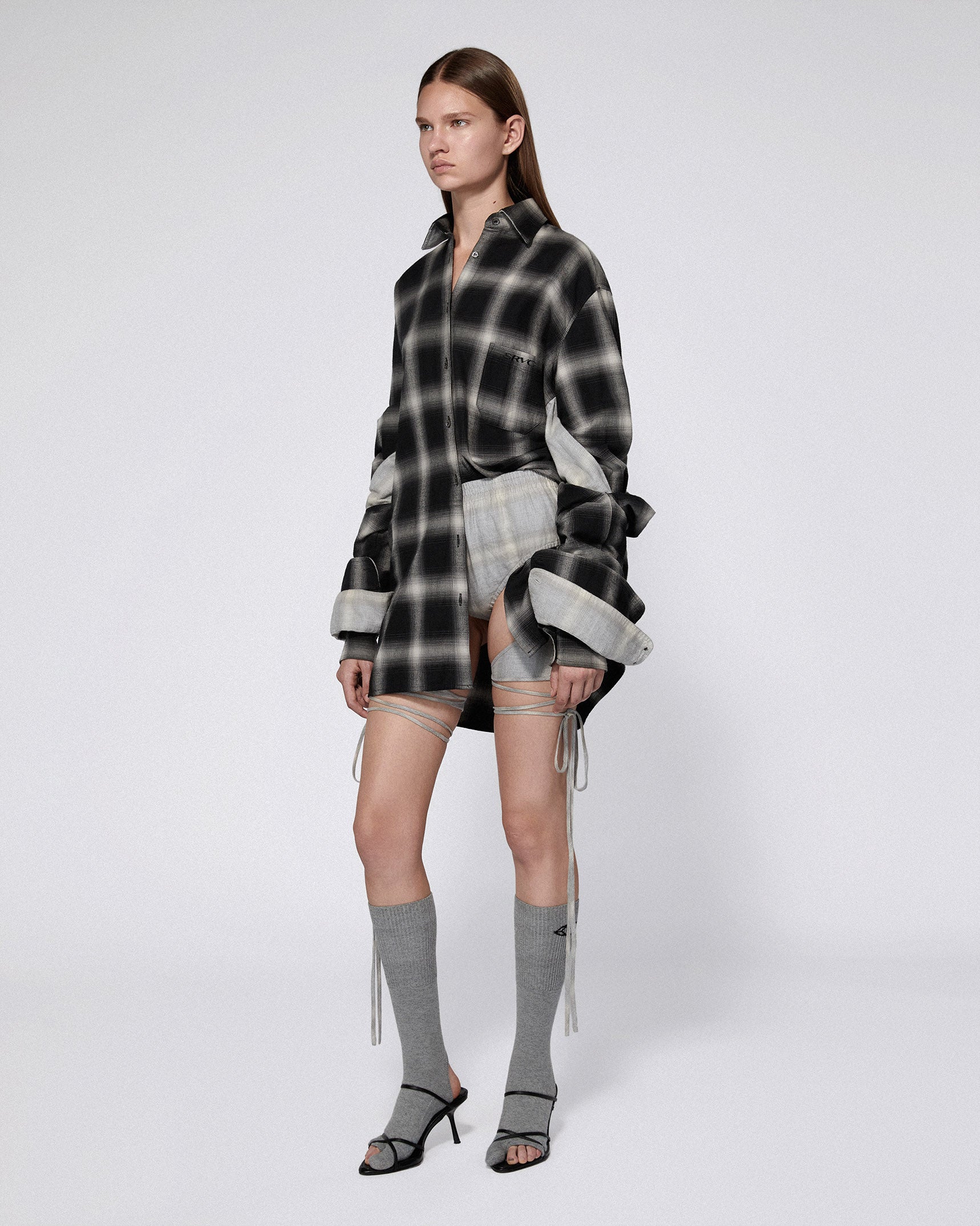 Sentinal shirt black check