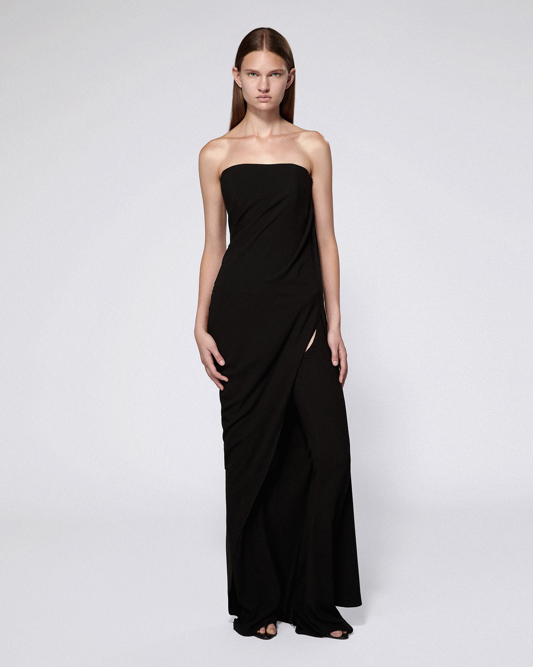 Draped jumpsuit black