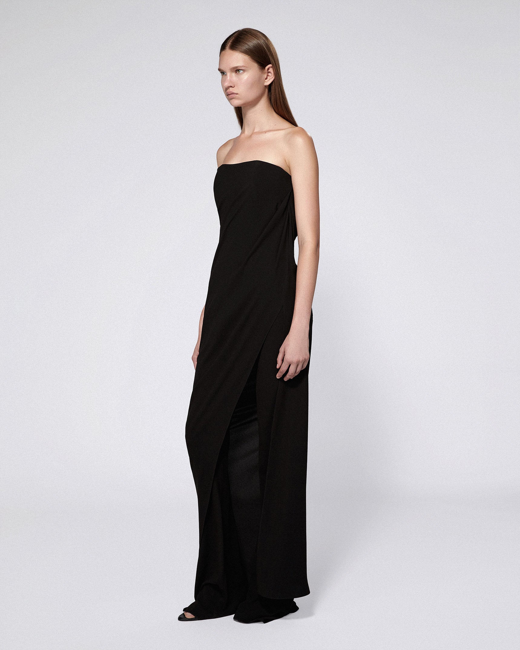 Draped jumpsuit black
