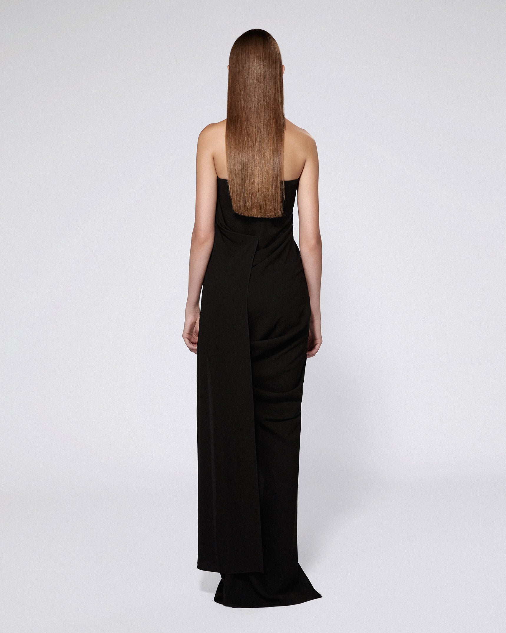 Draped jumpsuit black