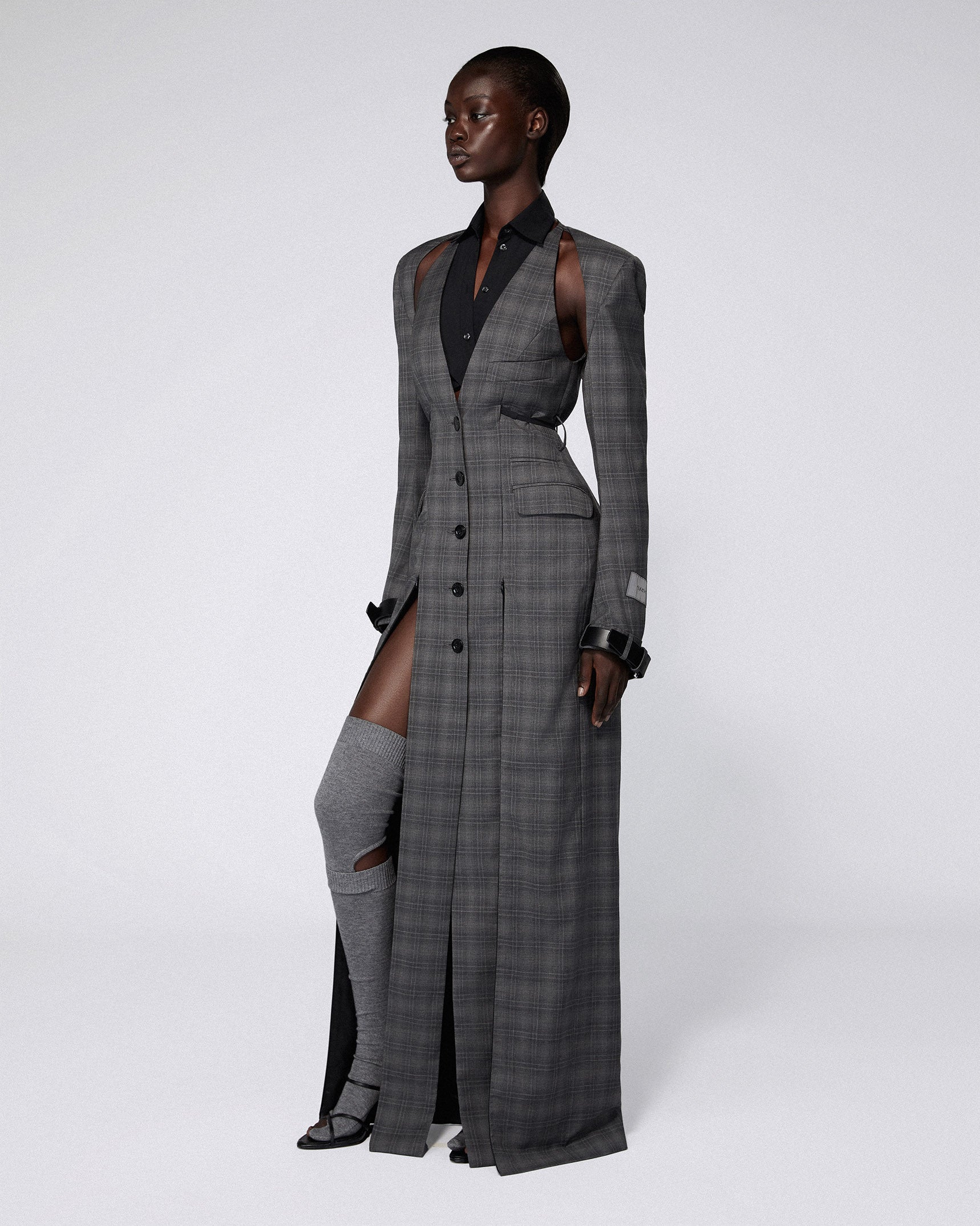 Serpentine coat charcoal