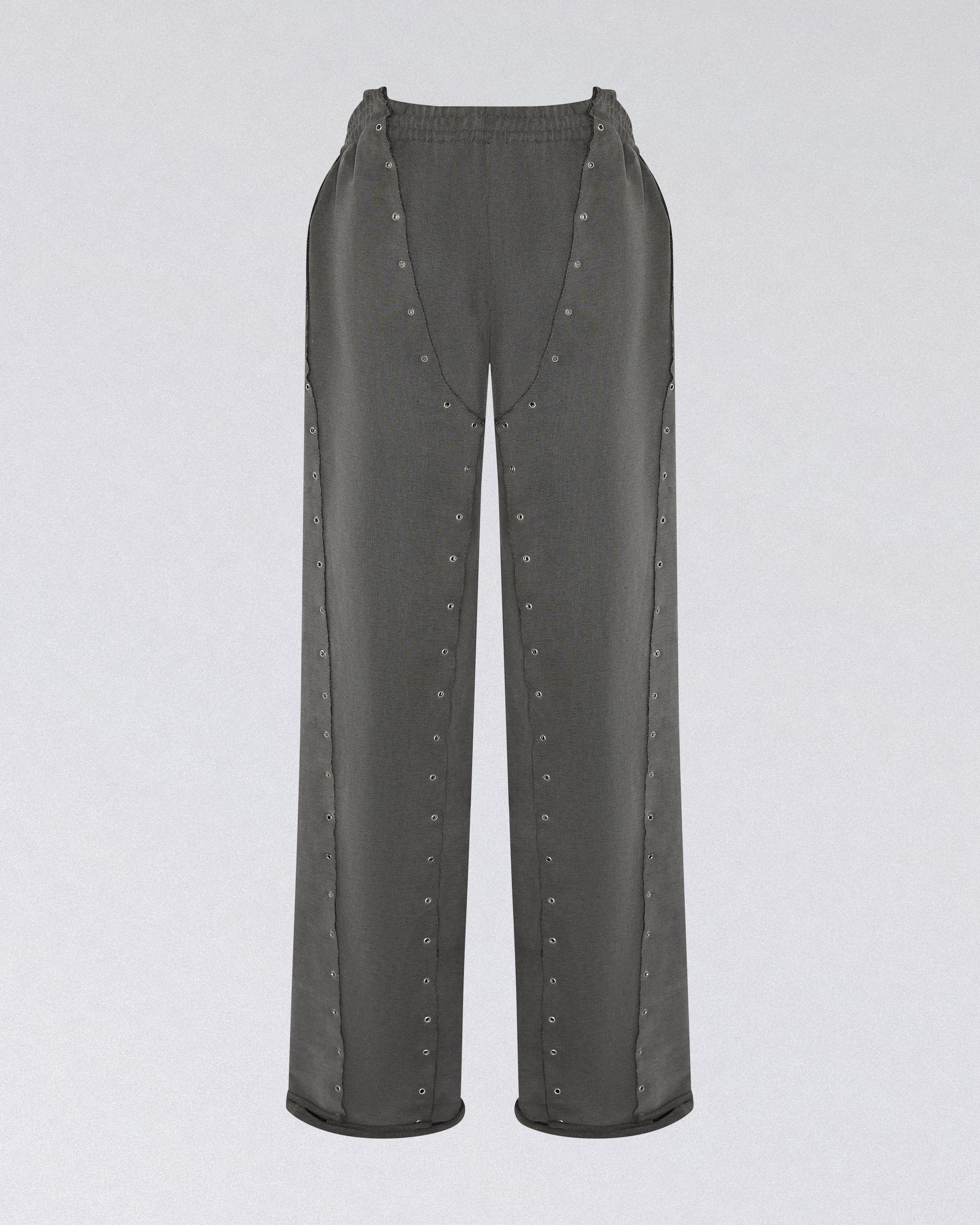 Eyelet sweat pants grey