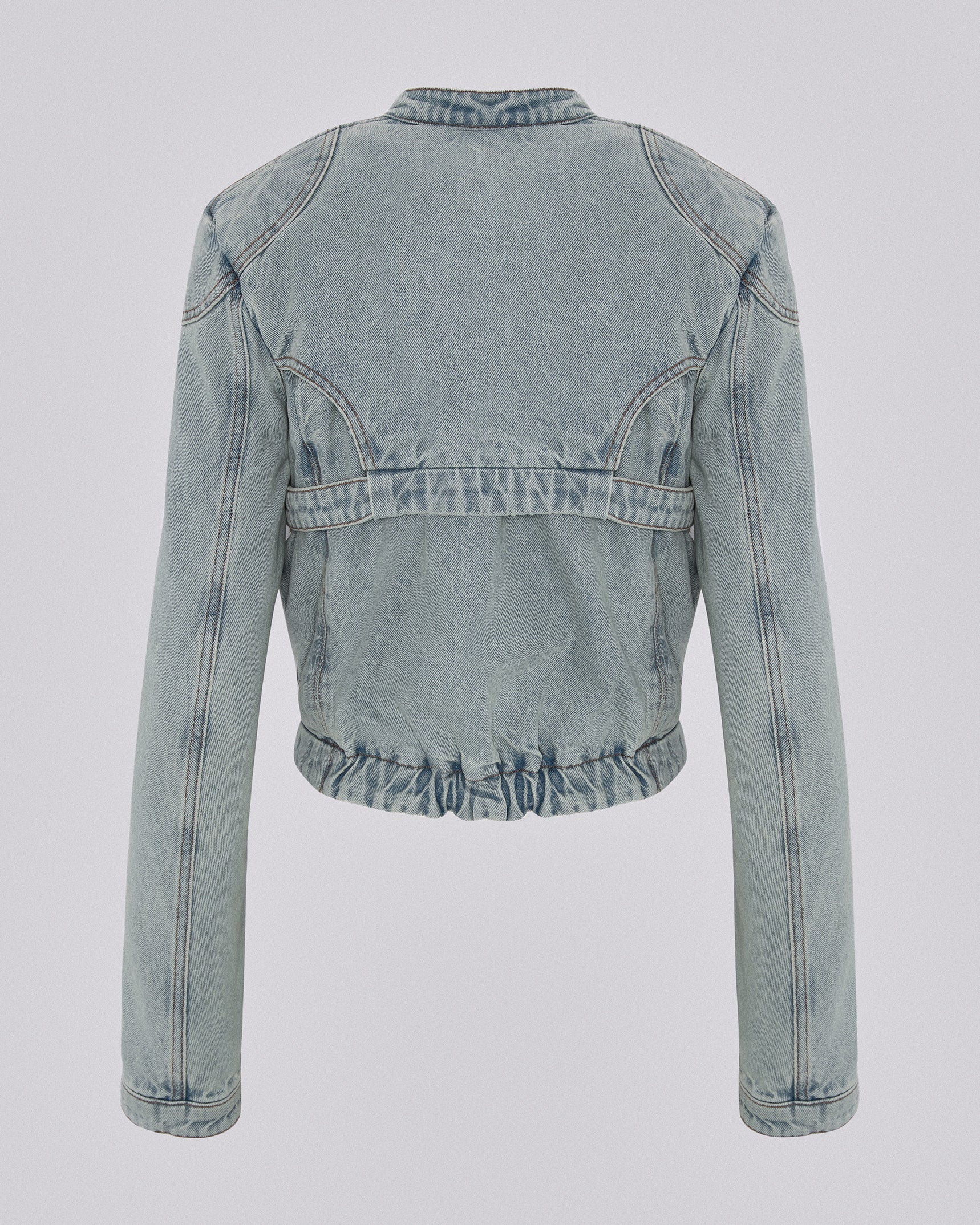 Moto jacket denim pale blue