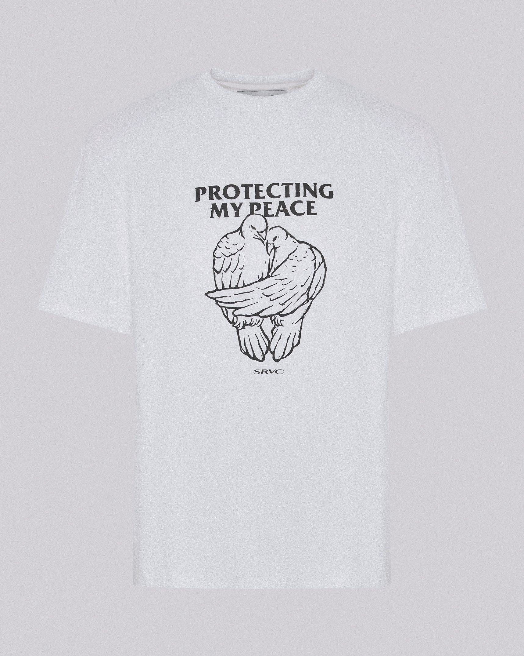 Protecting my peace tee white