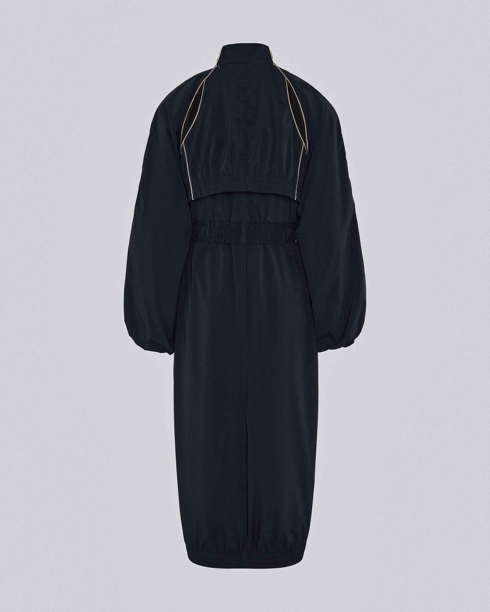 Slash track coat dark navy