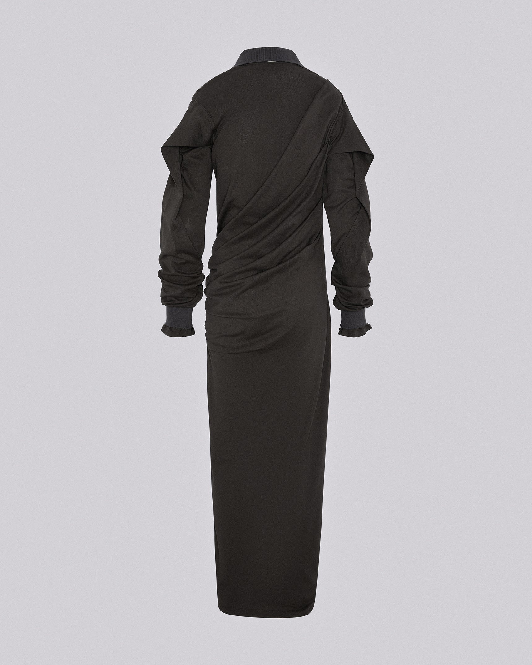 Twisted polo dress mud