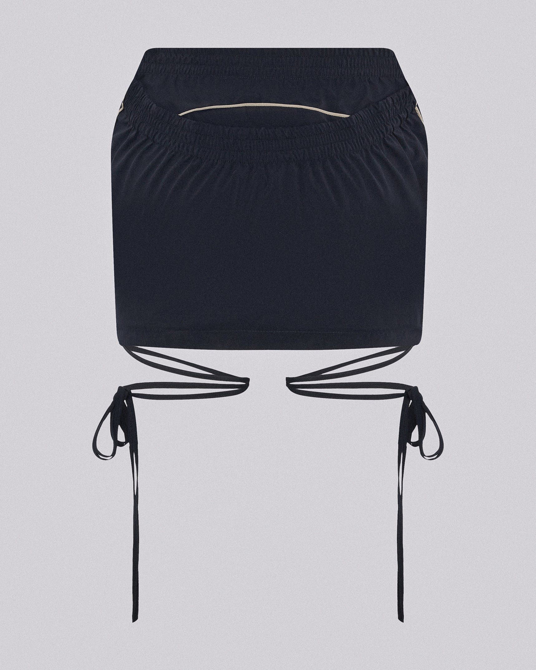 Slash track skirt dark navy