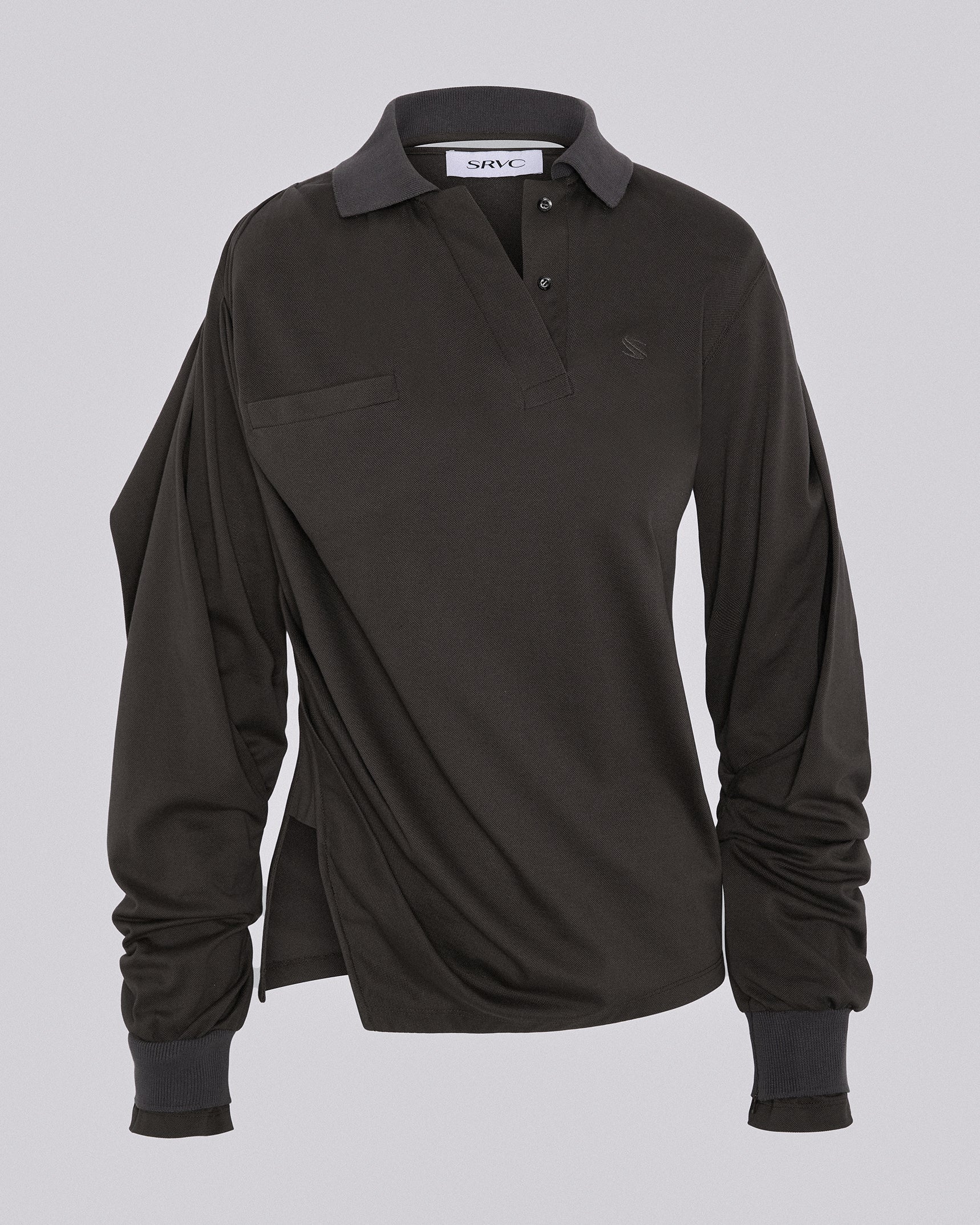 Twisted polo top mud