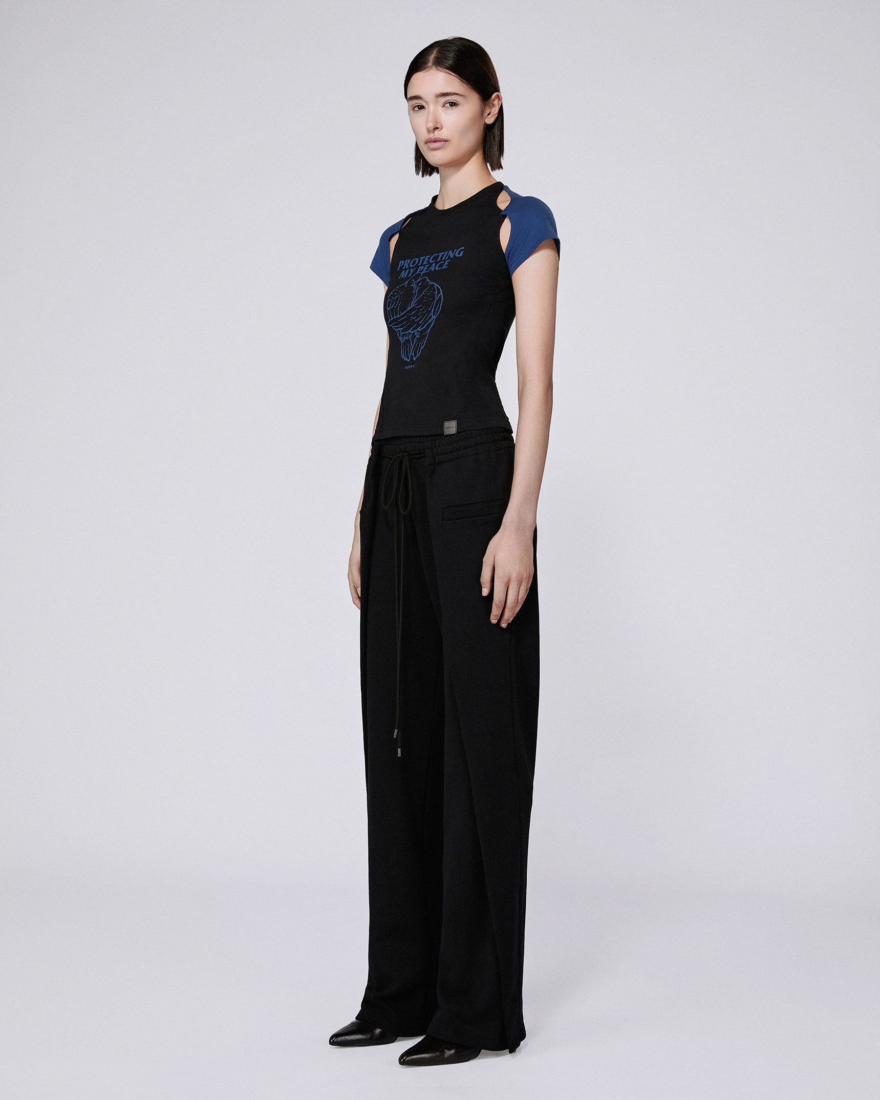 Origami track pants black