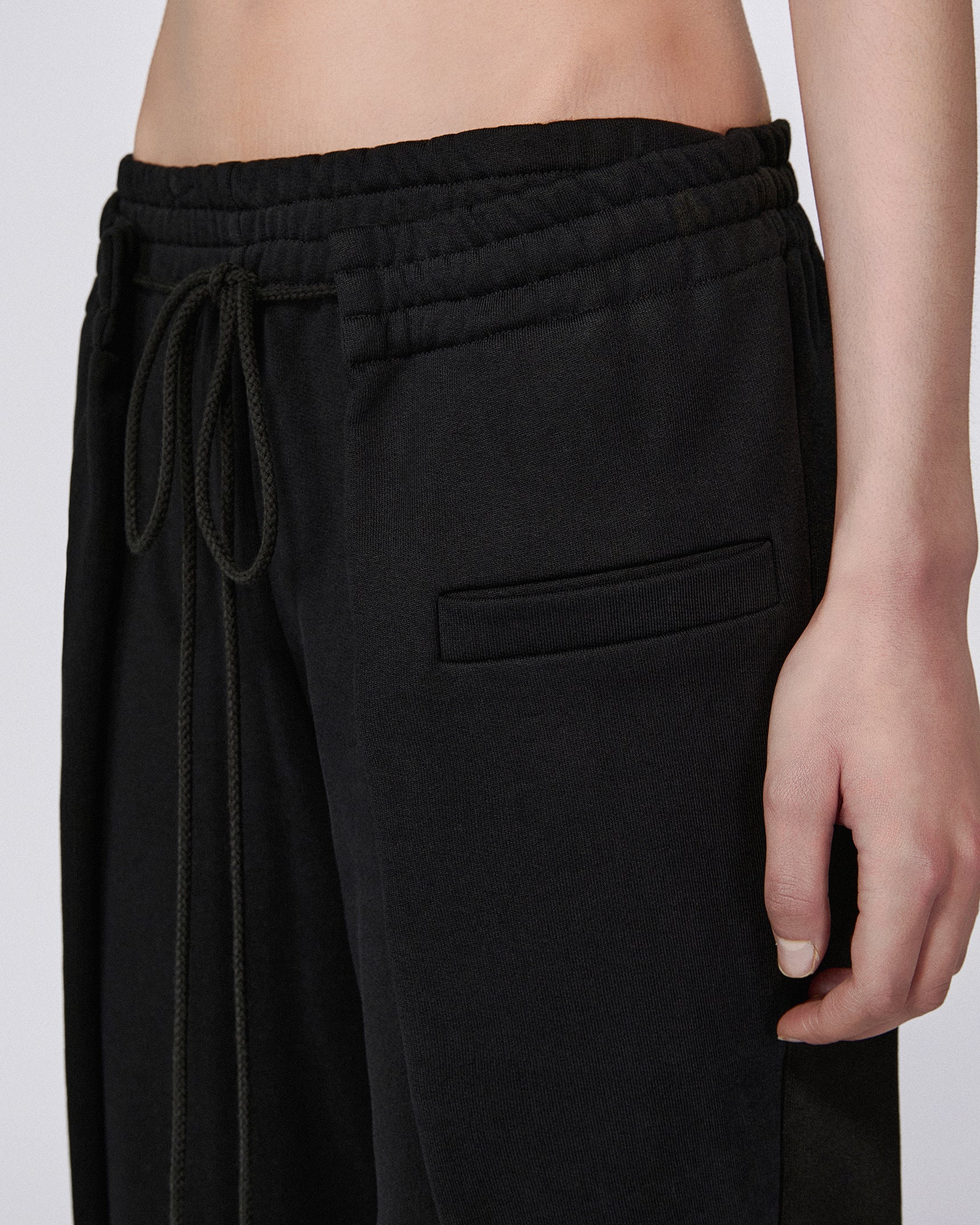 Origami track pants black