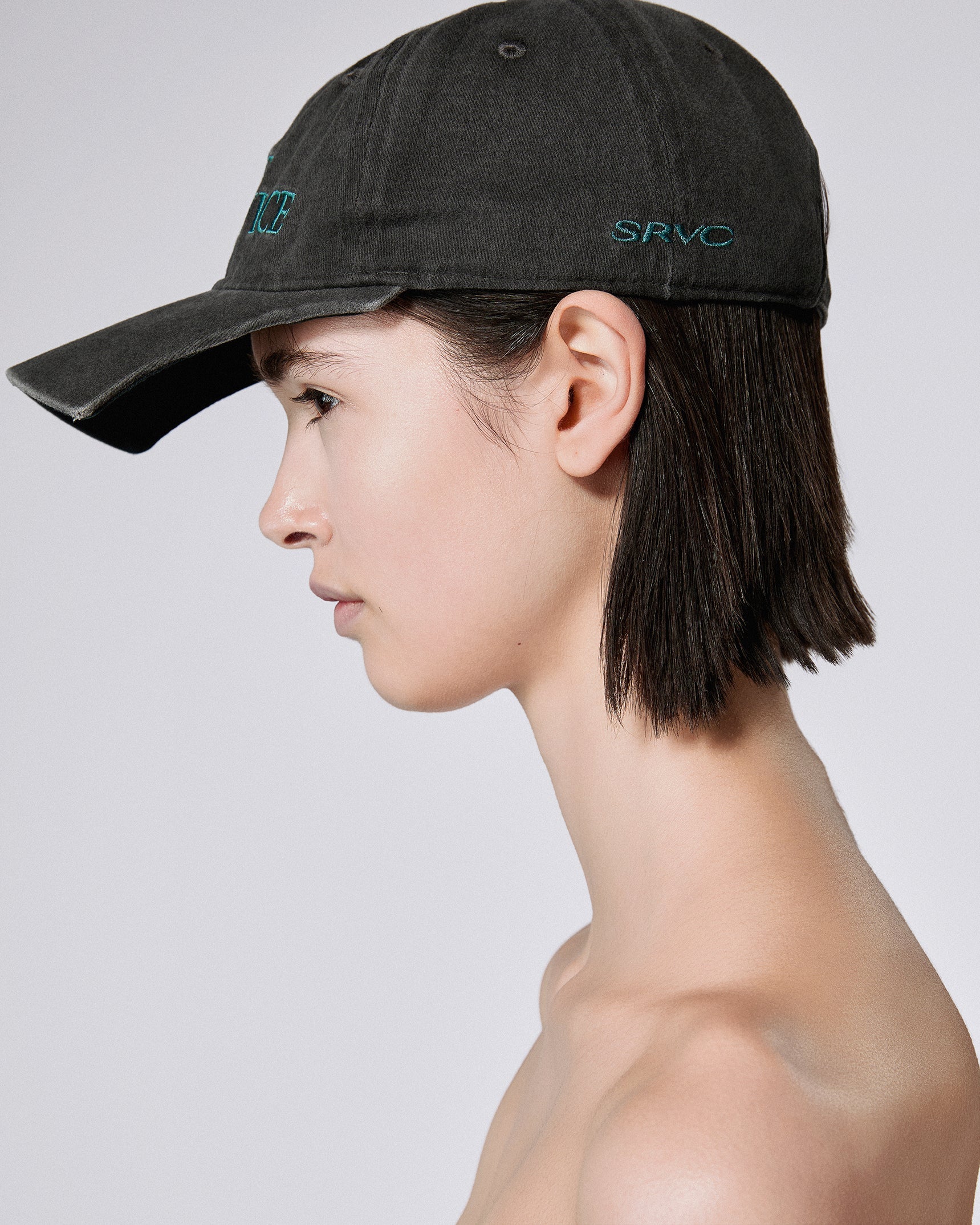 Not in service cap washed black