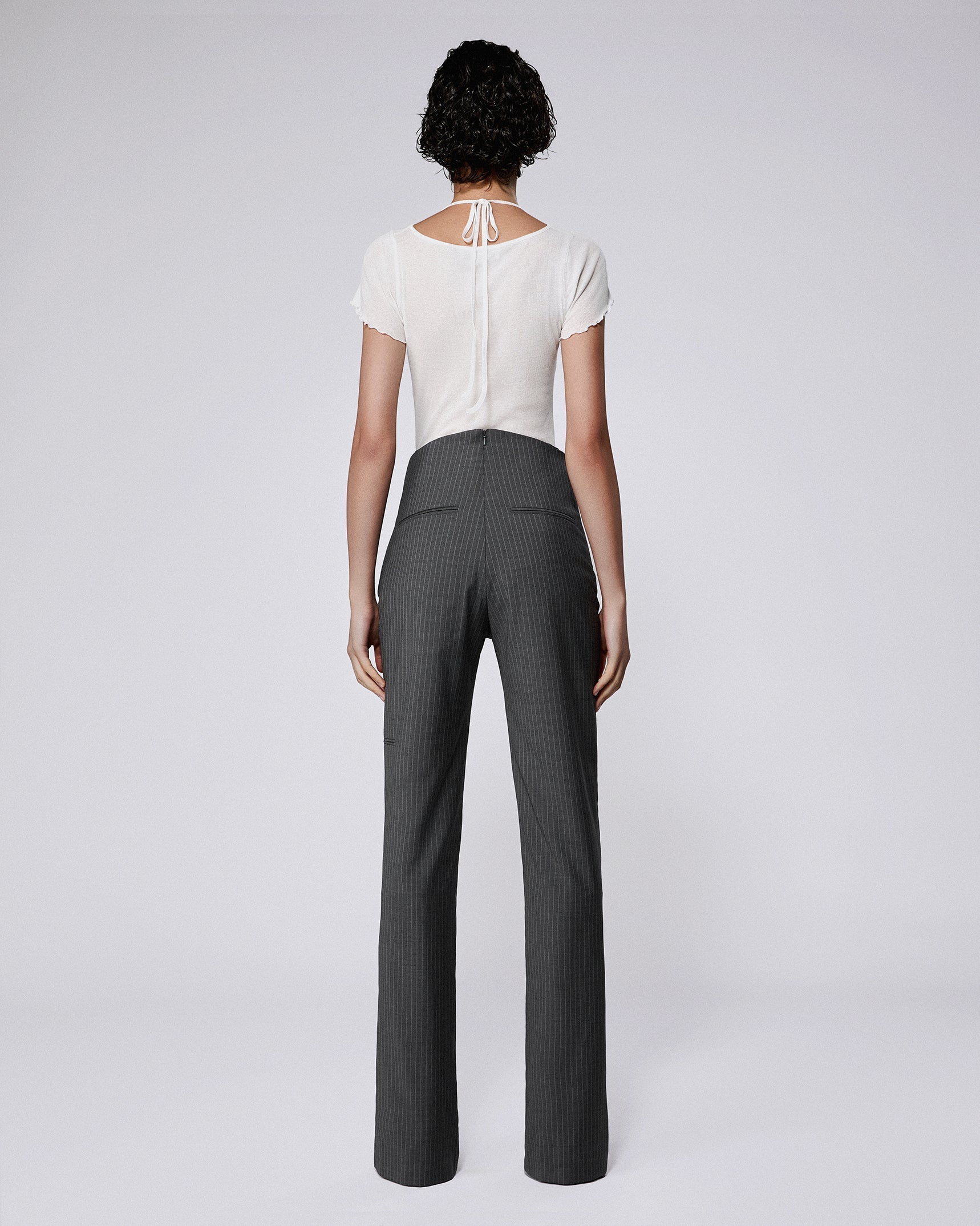 Cocoon trousers dark grey
