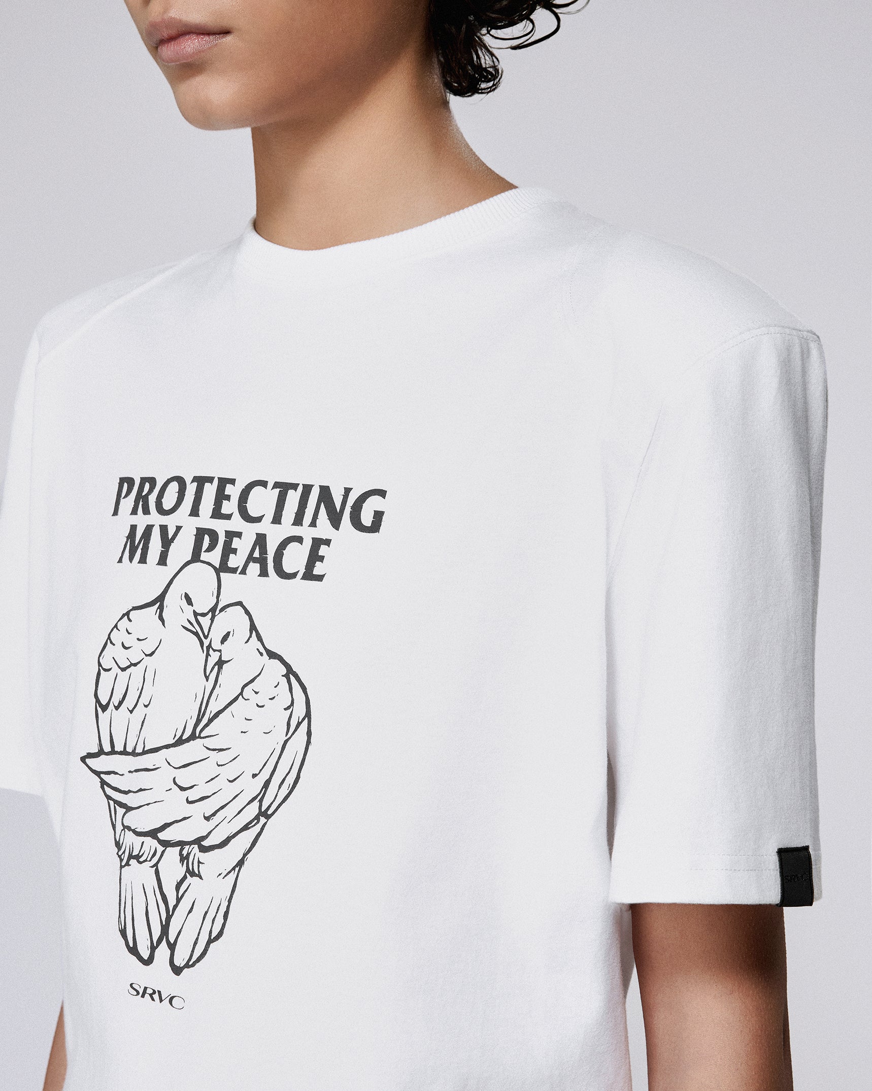 Protecting my peace tee white