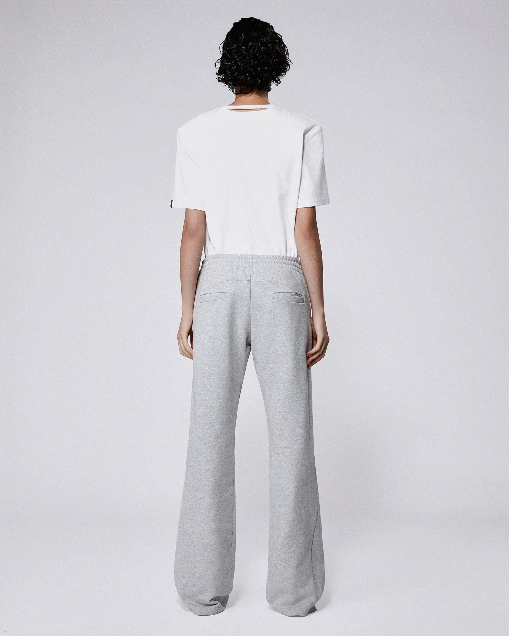 Origami track pants marl grey