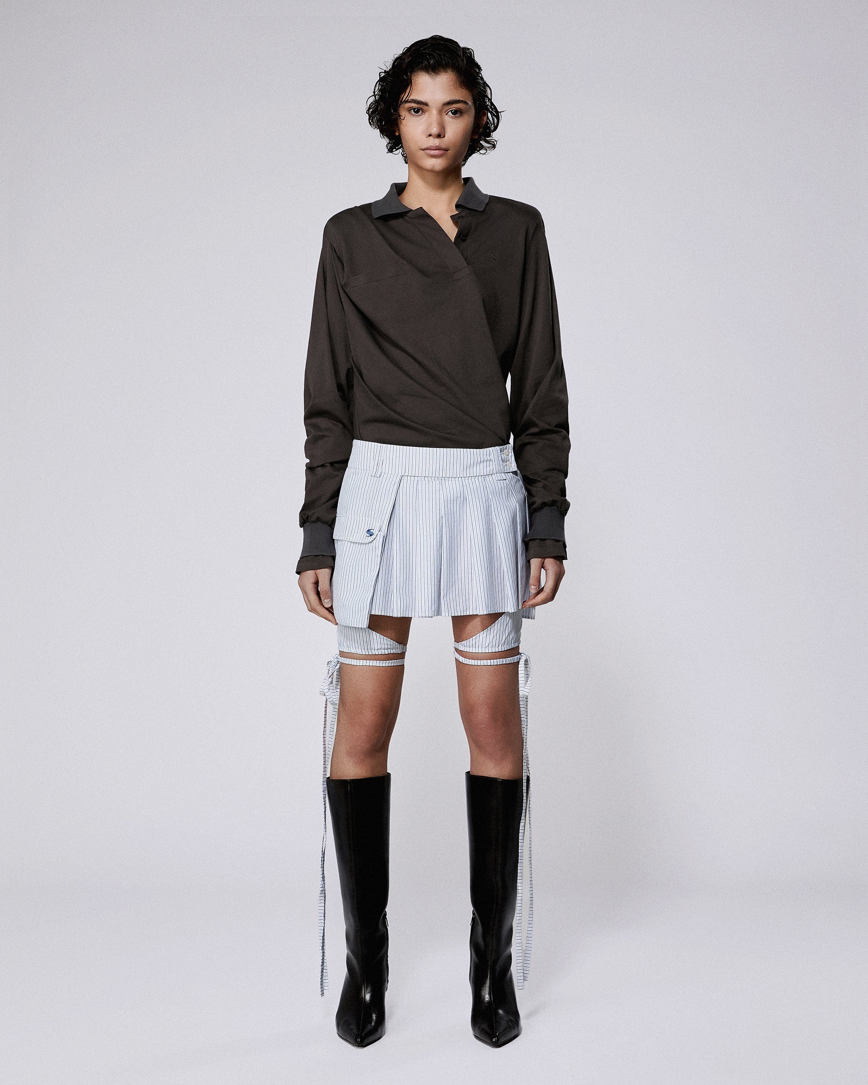 Utility kilt blue stripe