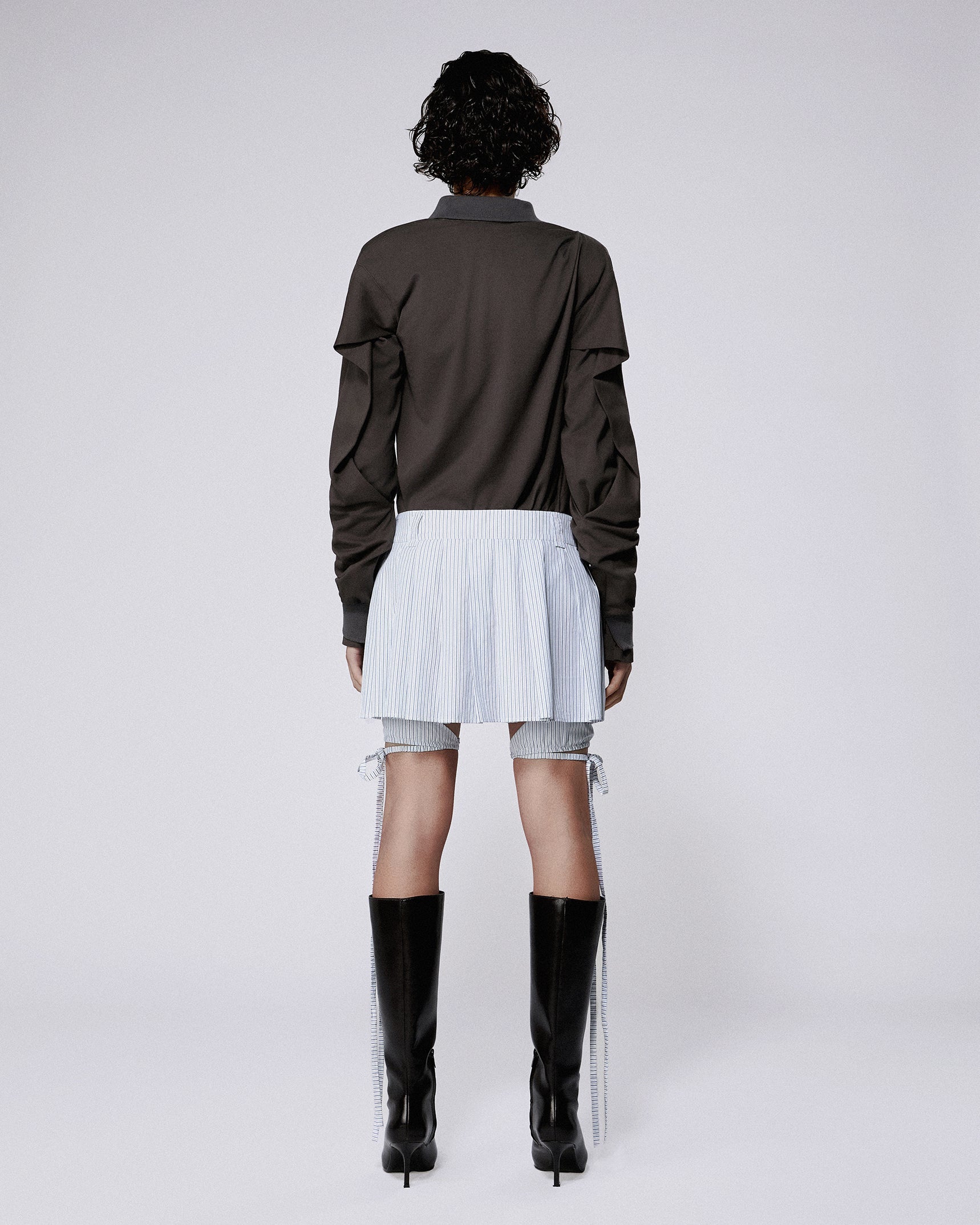Twisted polo top mud