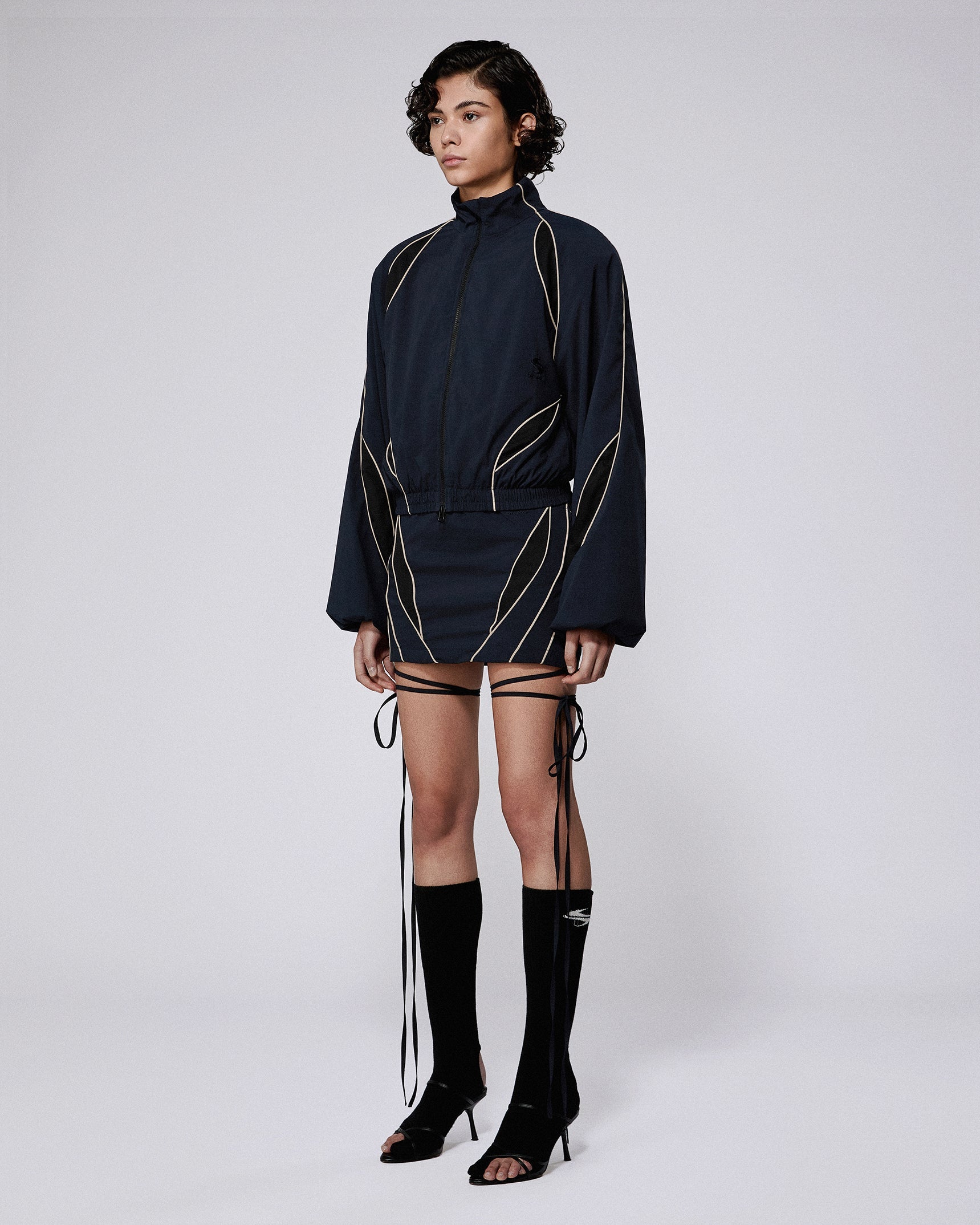 Slash track jacket dark navy