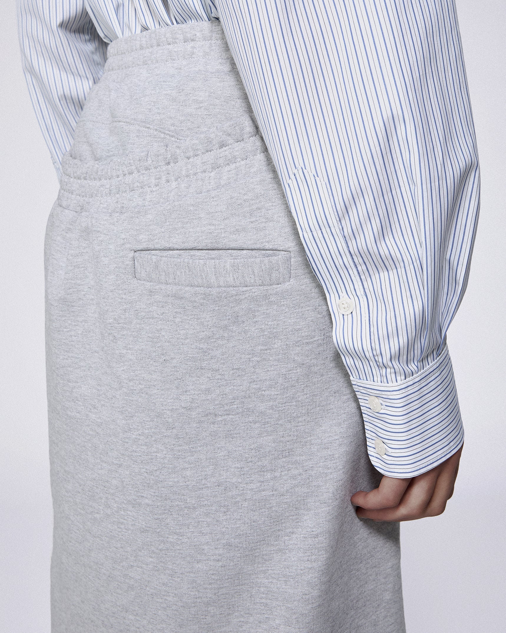 Home office skirt marl grey