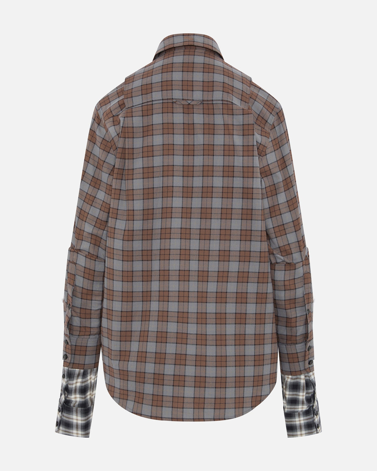 Rhea shirt brown flanel check