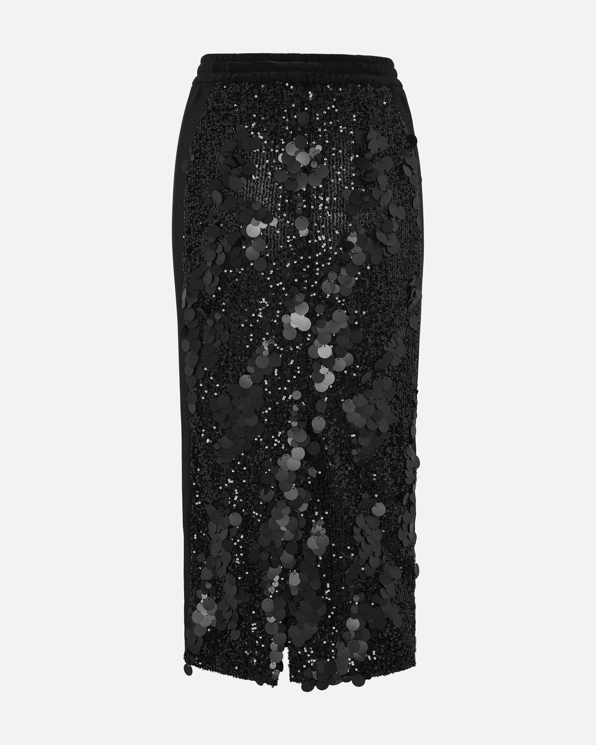 Hybrid sequin skirt black