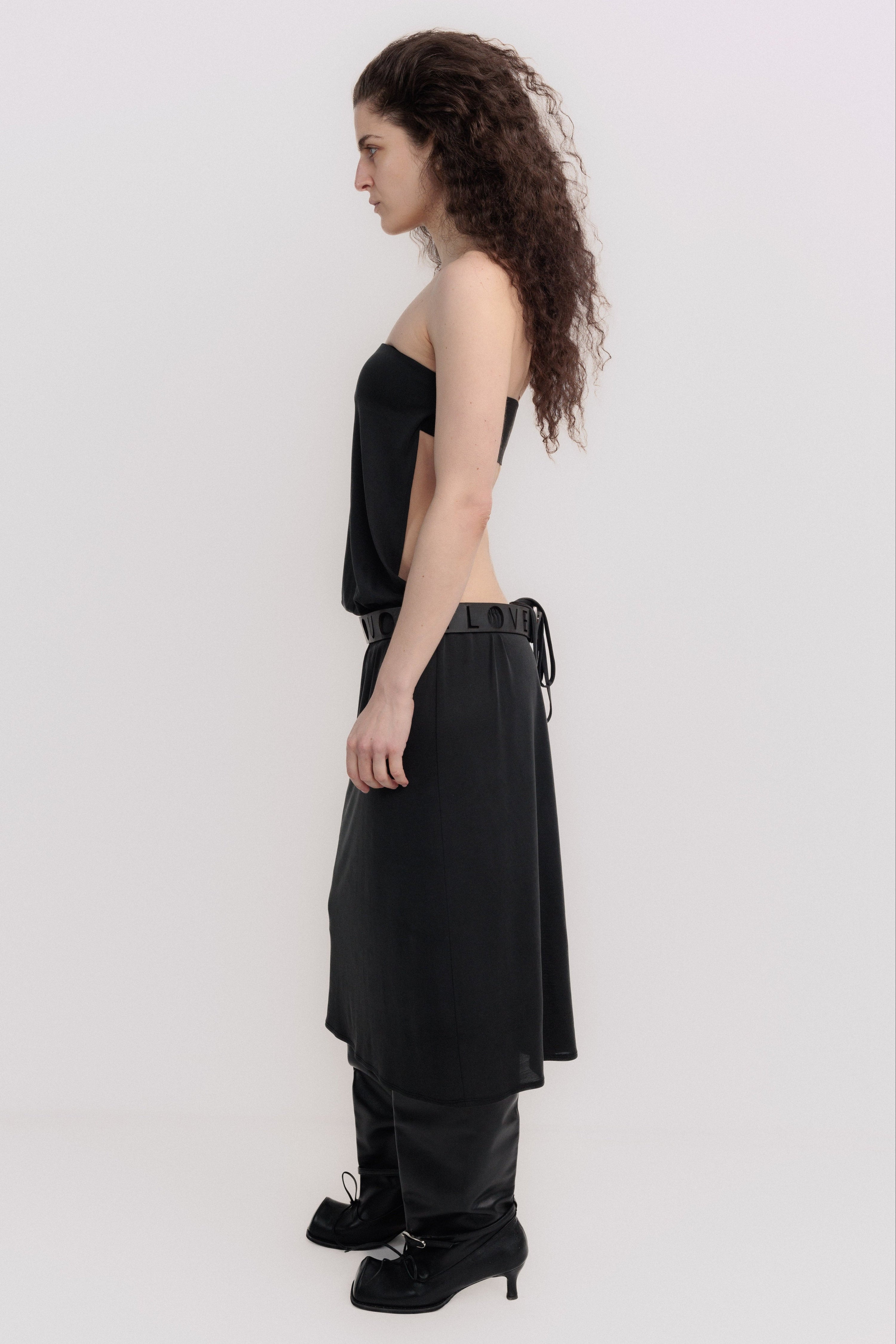 Backless tube dress