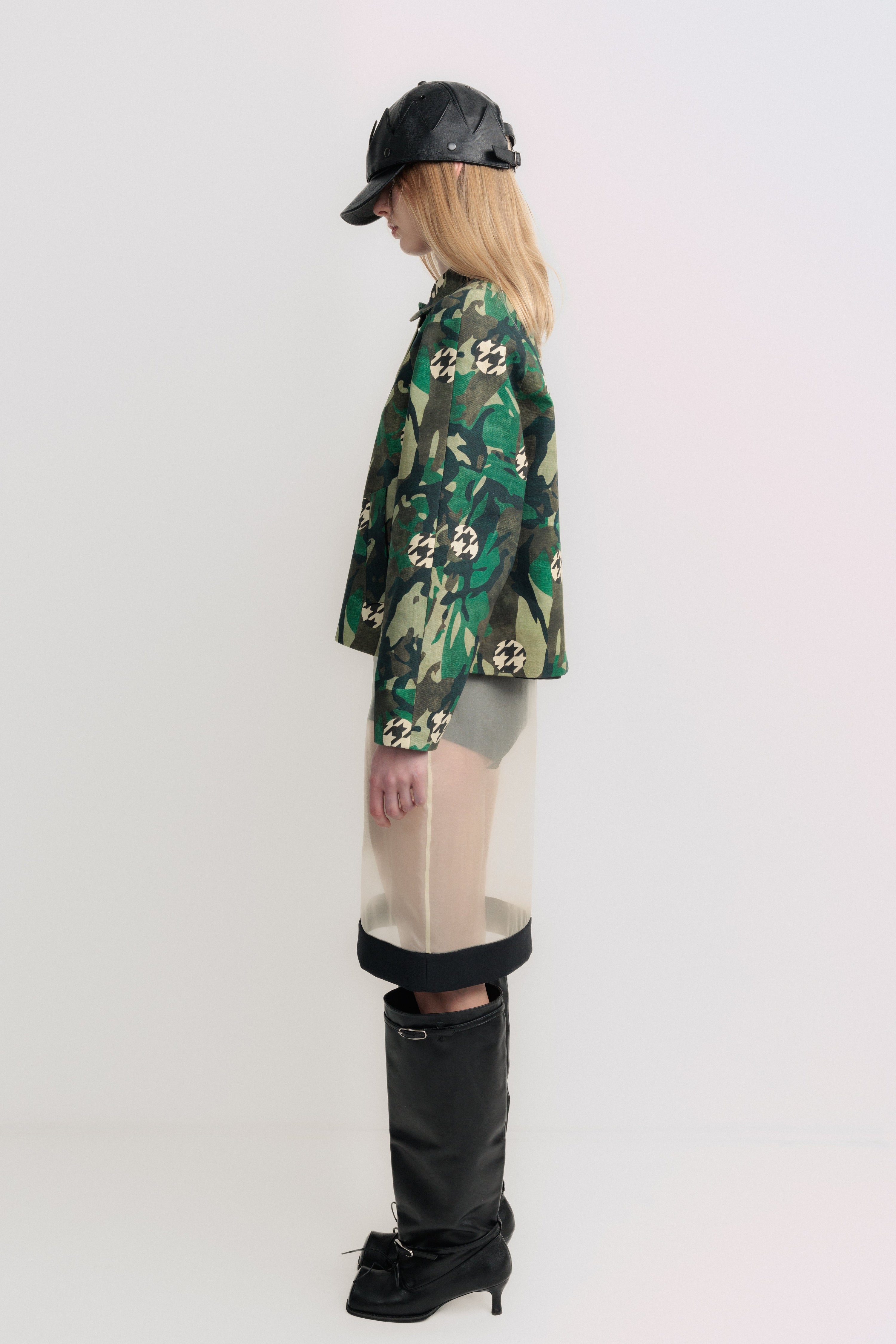 Camo trench jacket