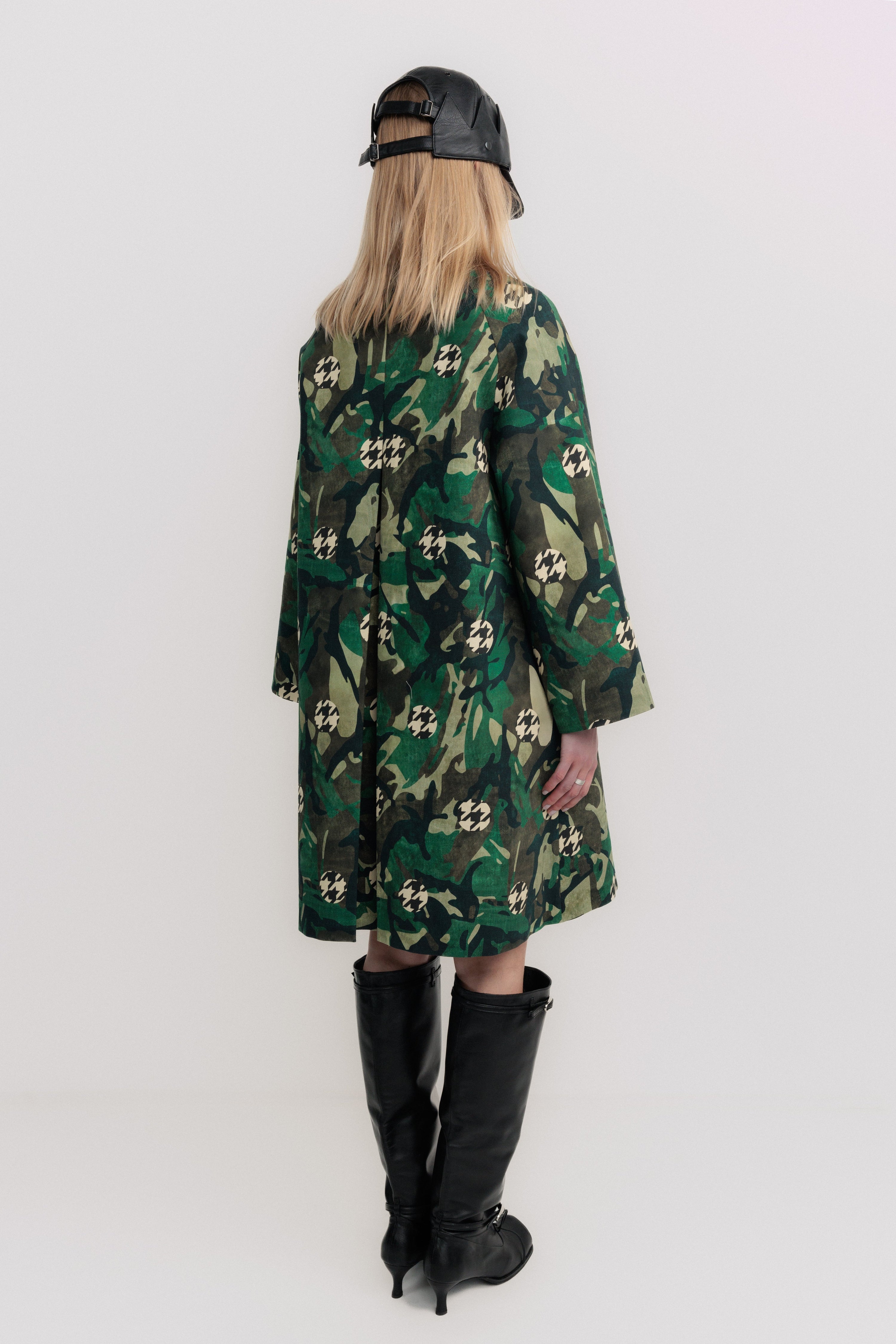 Camo trench coat