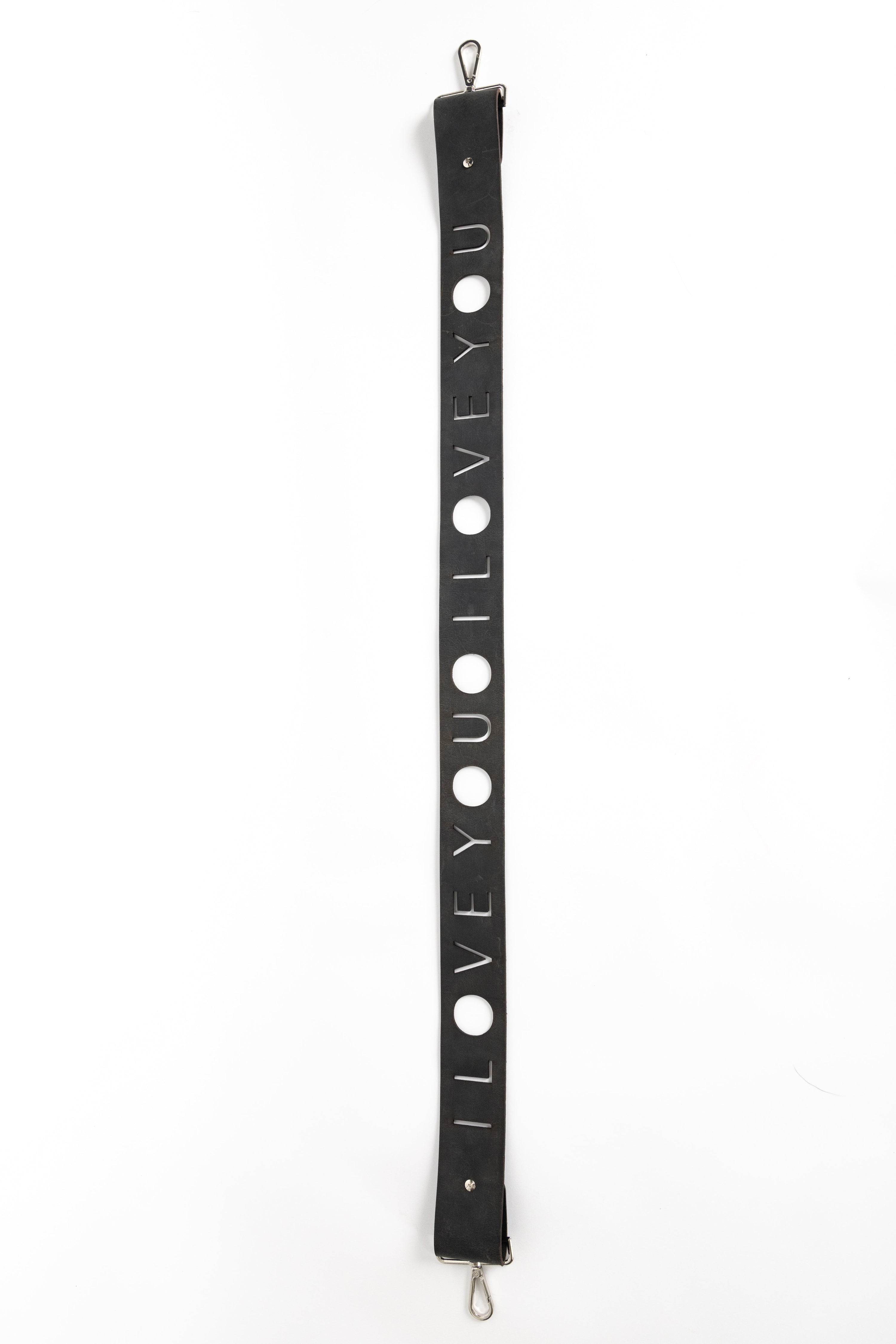 'i love you' crossbody bag strap