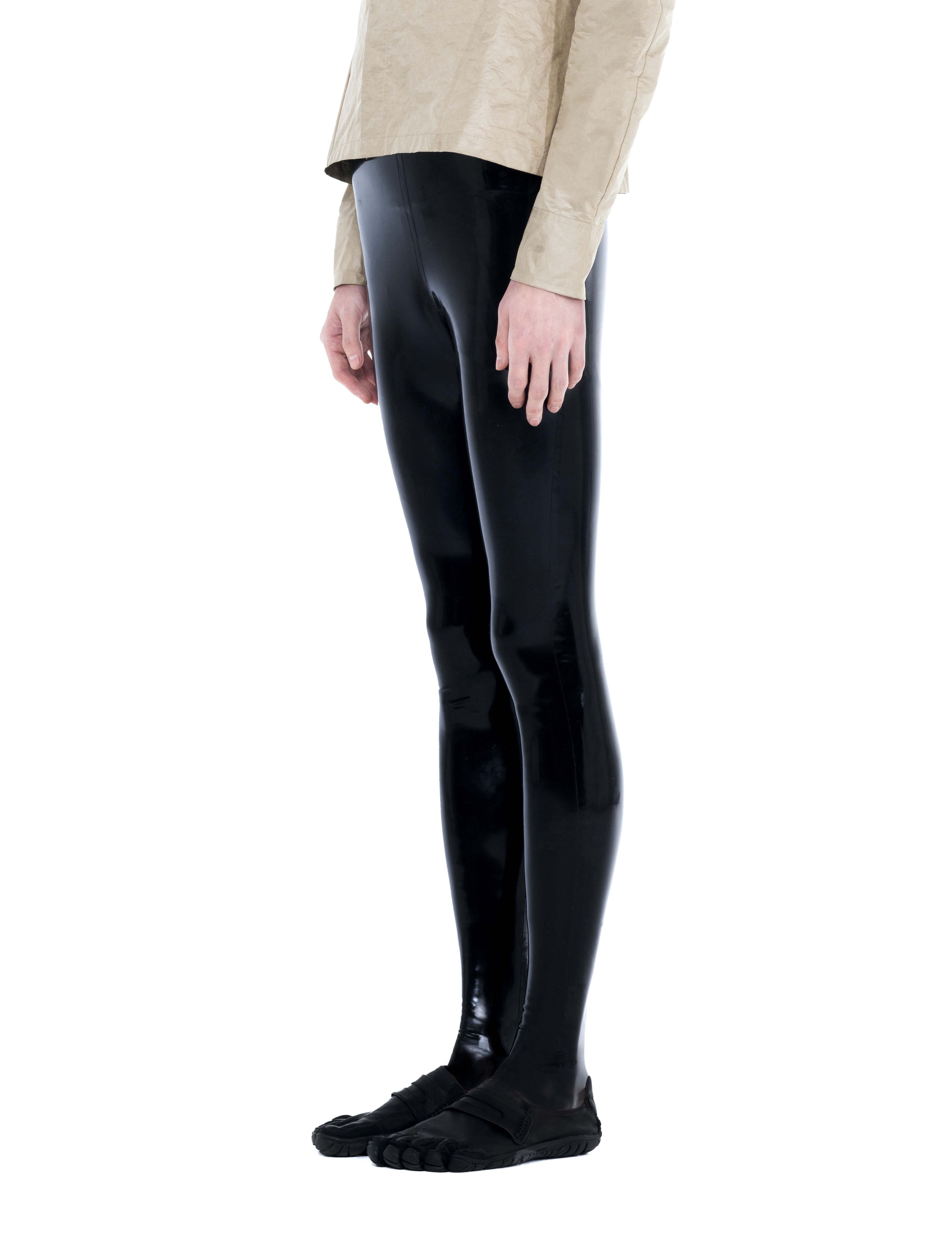 Essential latex tights | black