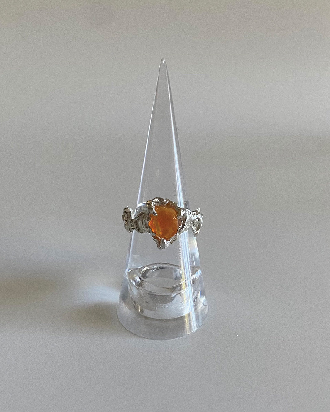 Ignite ring - mexican opal - yellow/silver