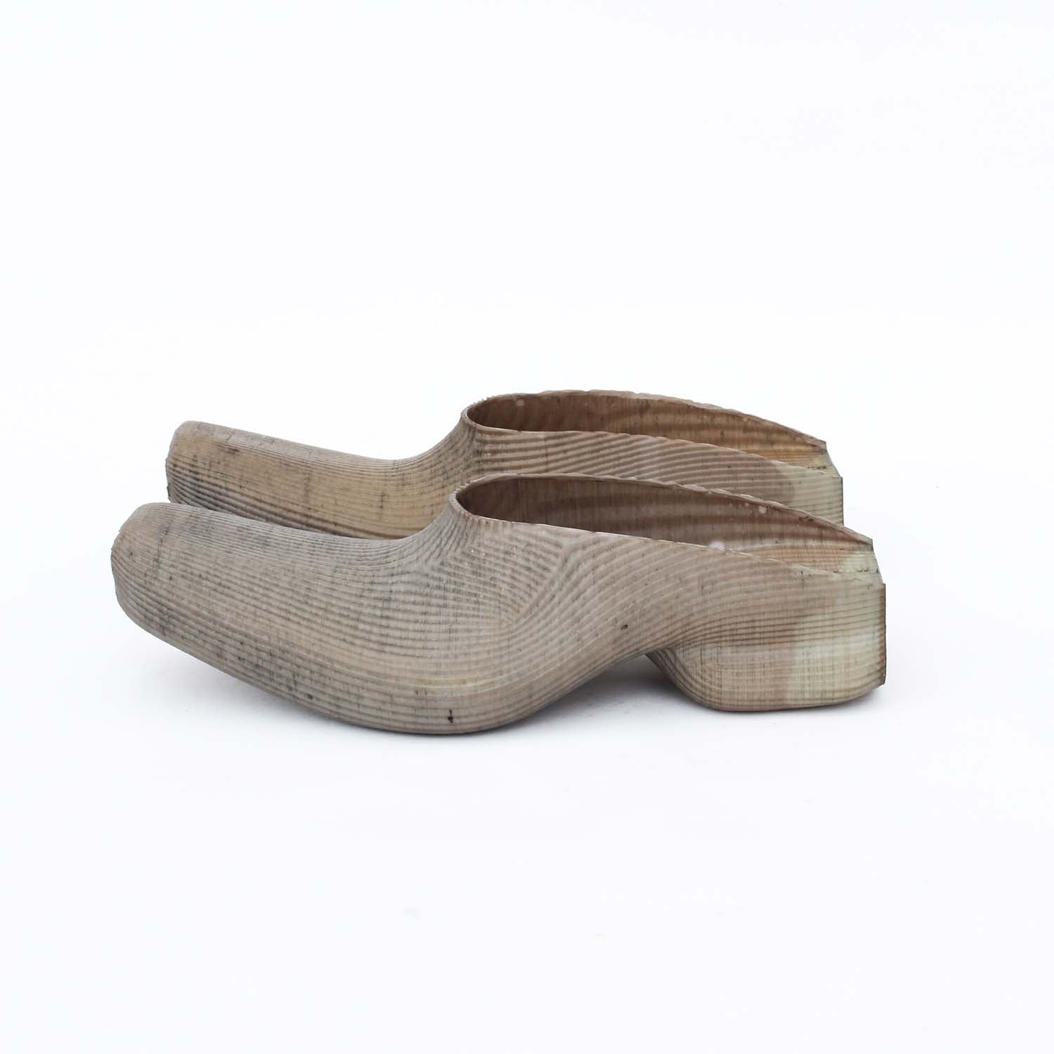 Cowboy rubber mules - dyed light tan