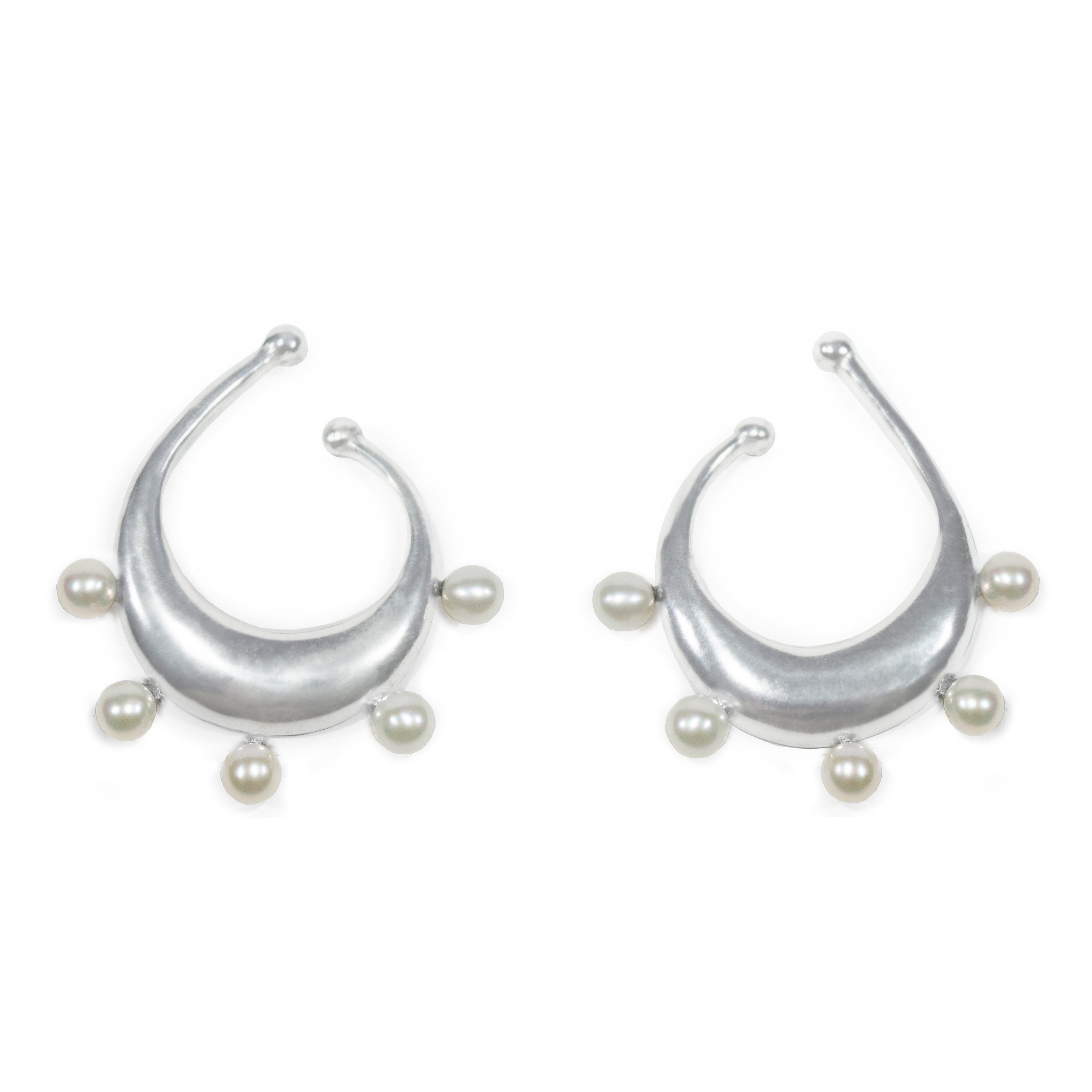 6 ear-cuff & pearls