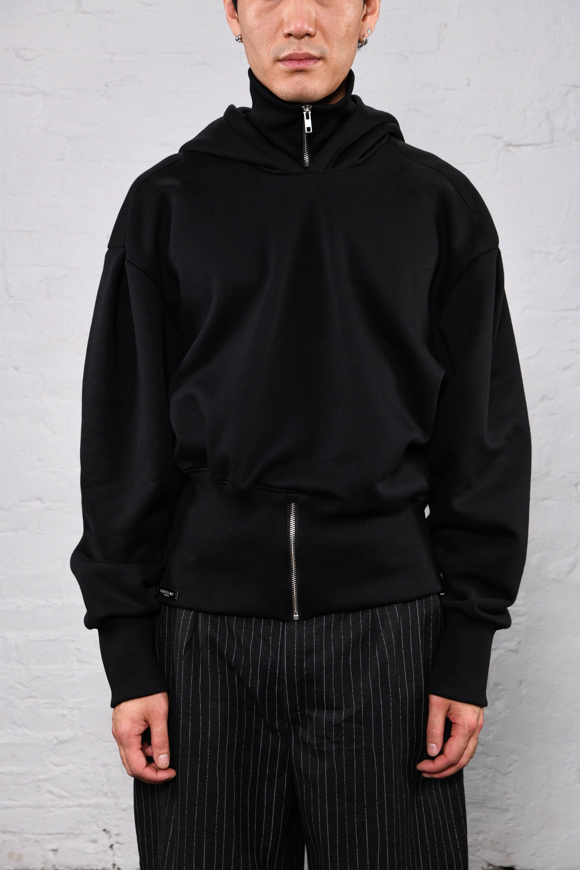 Zip hoodie black