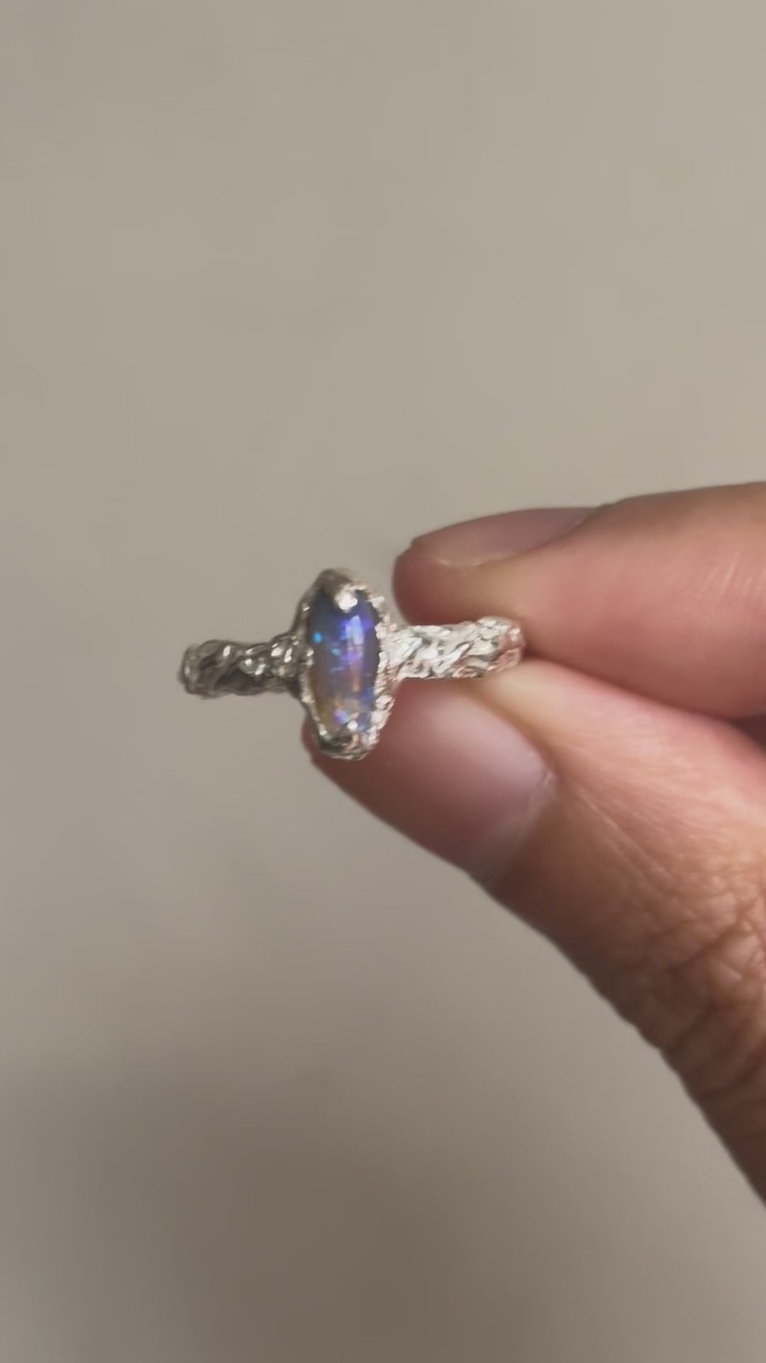 Itty bitty ring - silver/size l 1/2