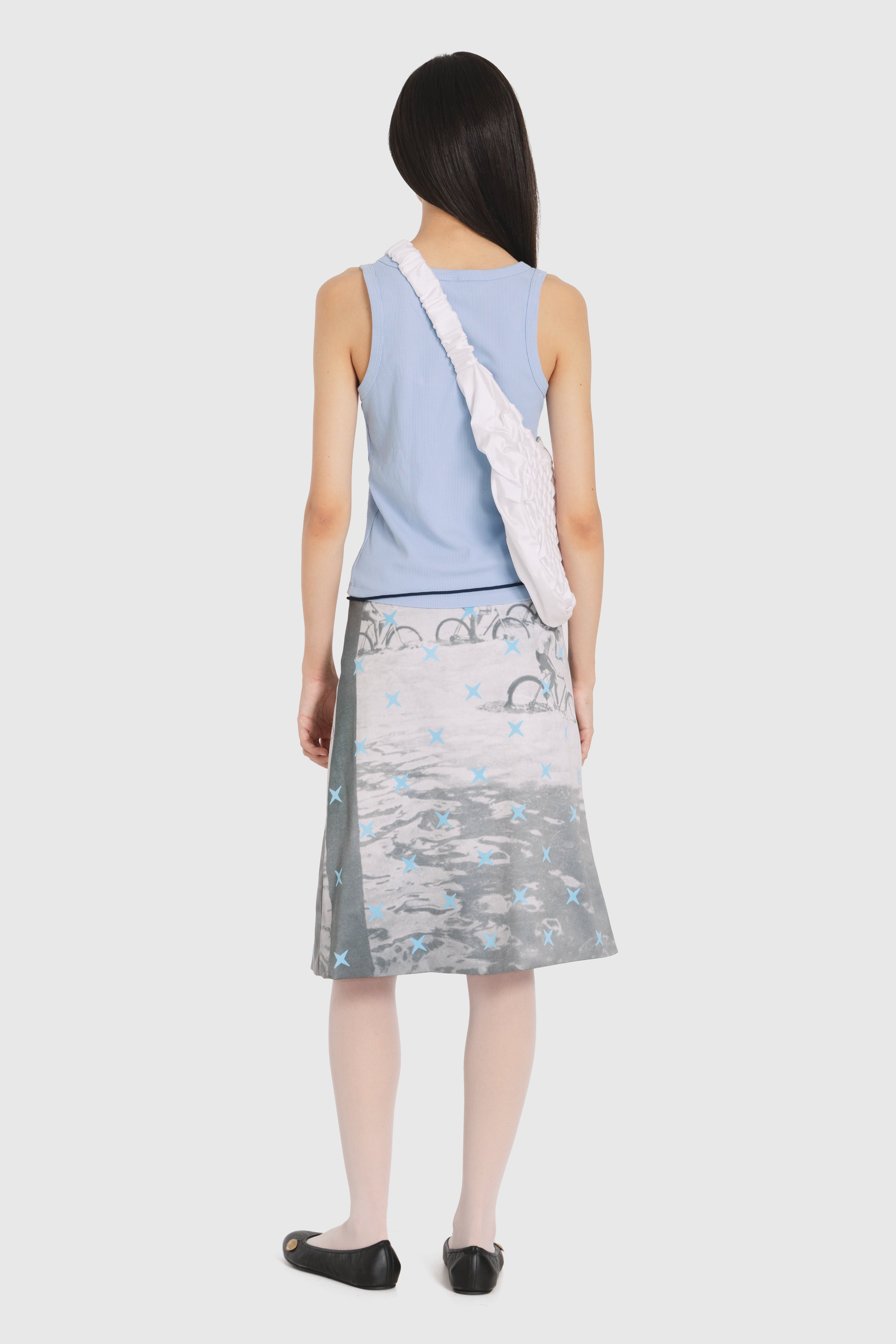 Skirt midi with print
