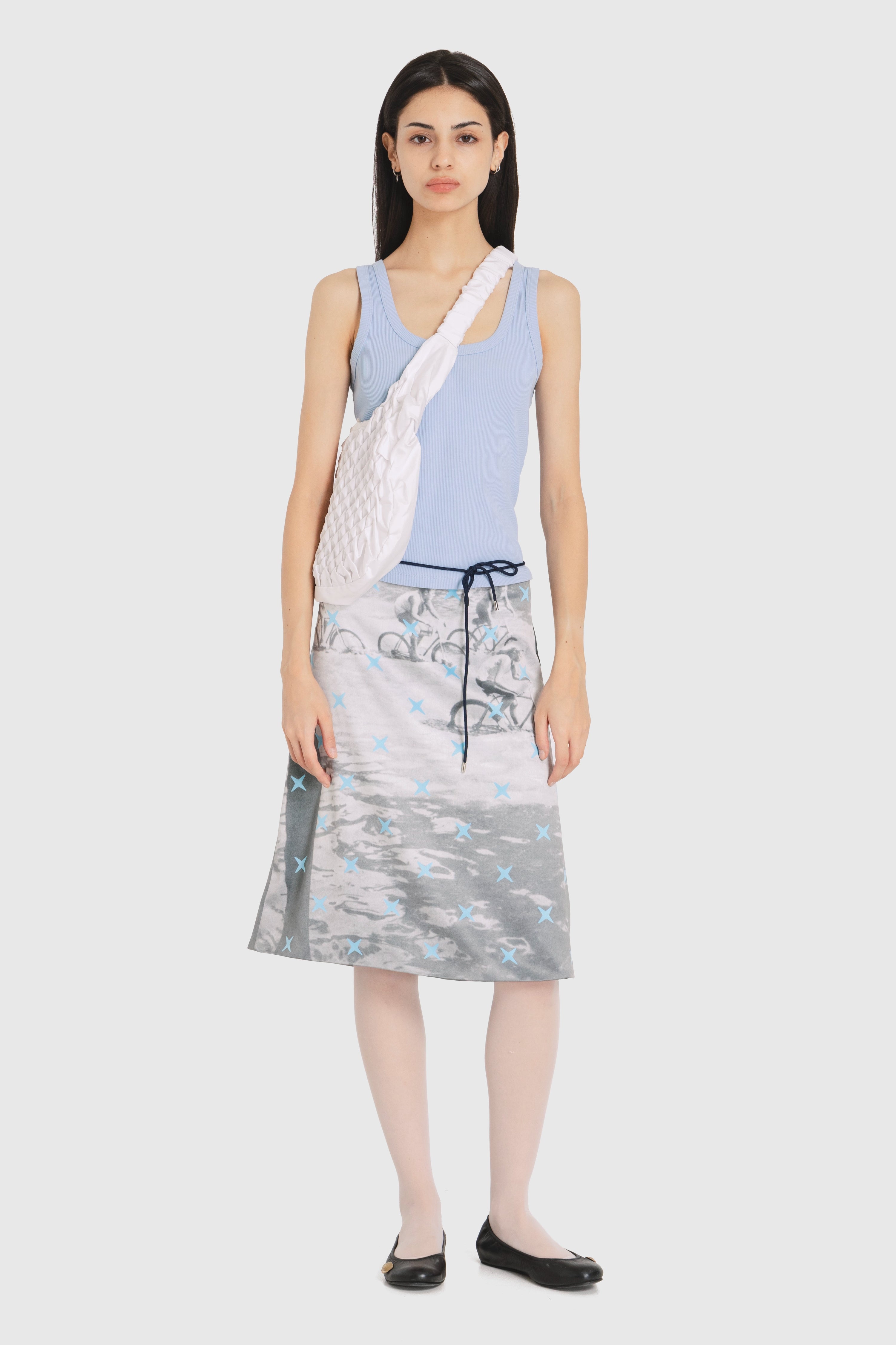 Skirt midi with print