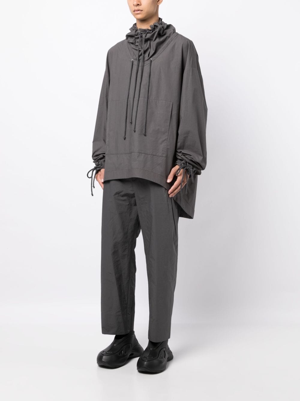 Funnel neck smock