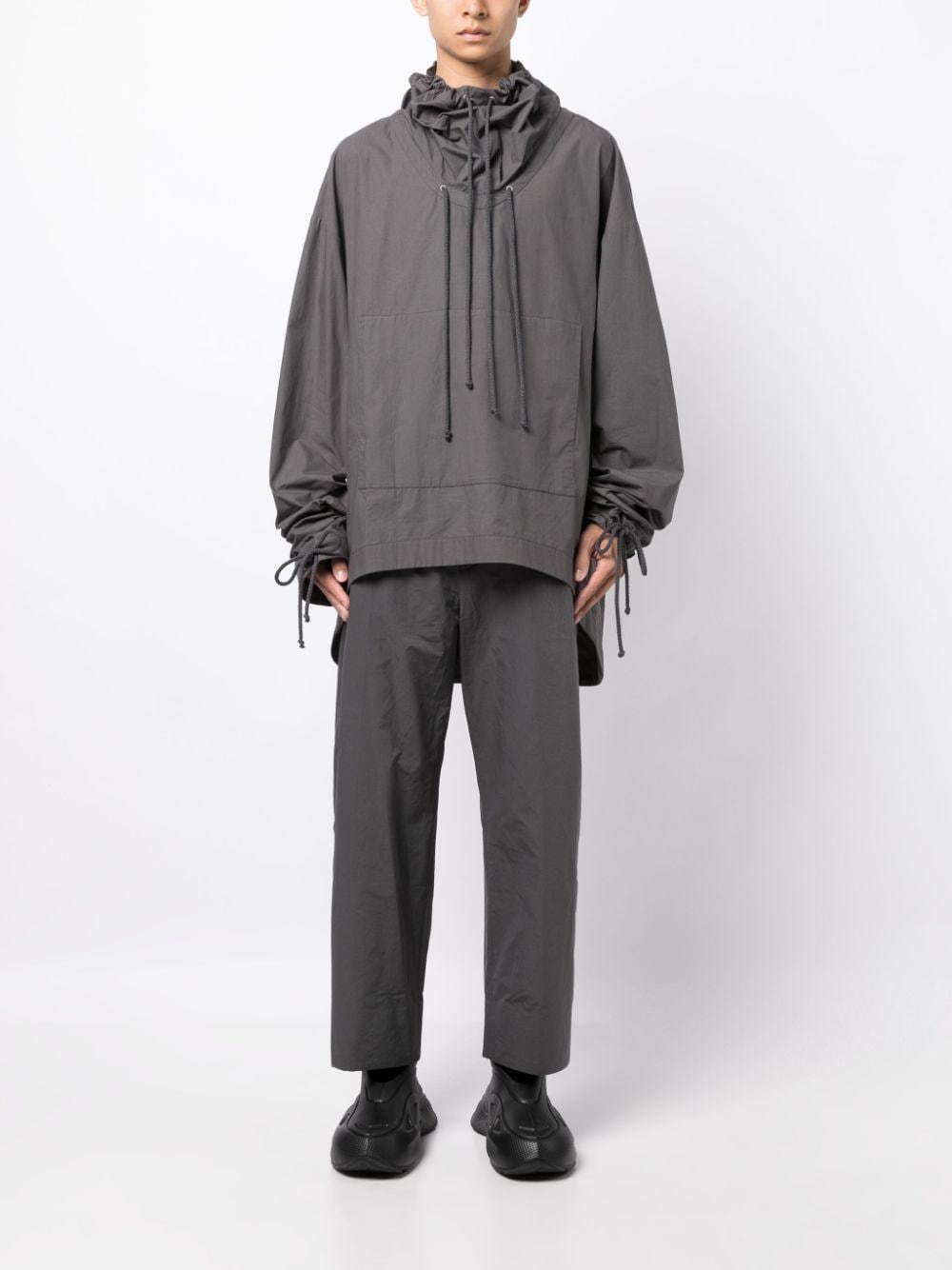 Funnel neck smock