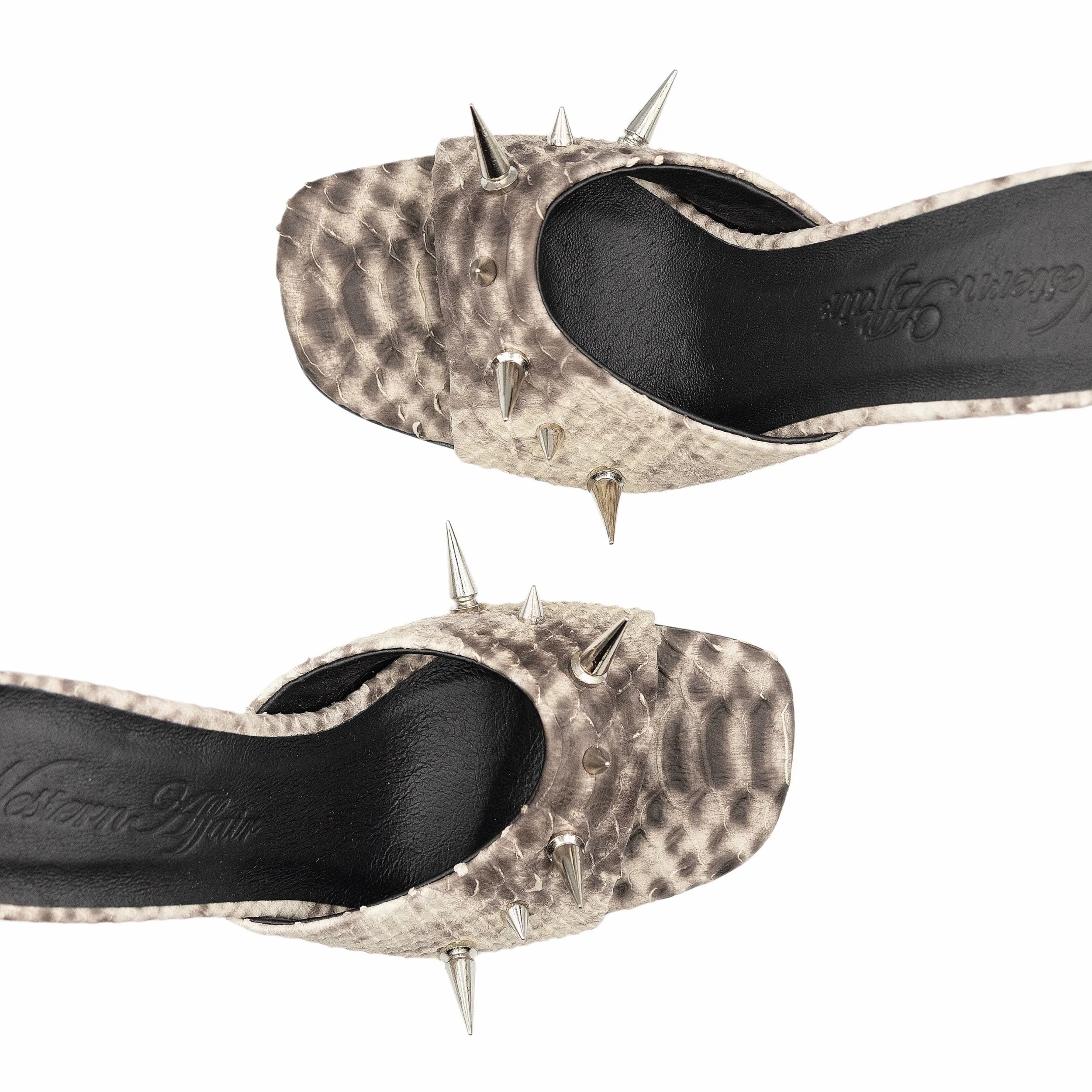 Spotlight heels in smoke