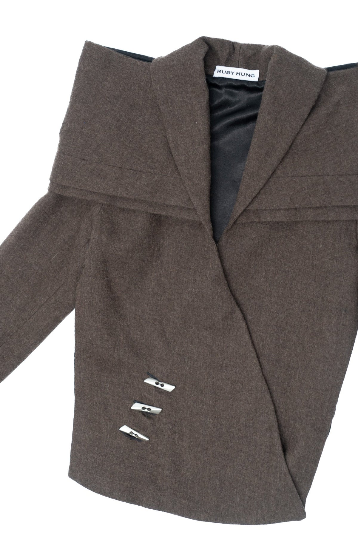 360° wool backless blazer
