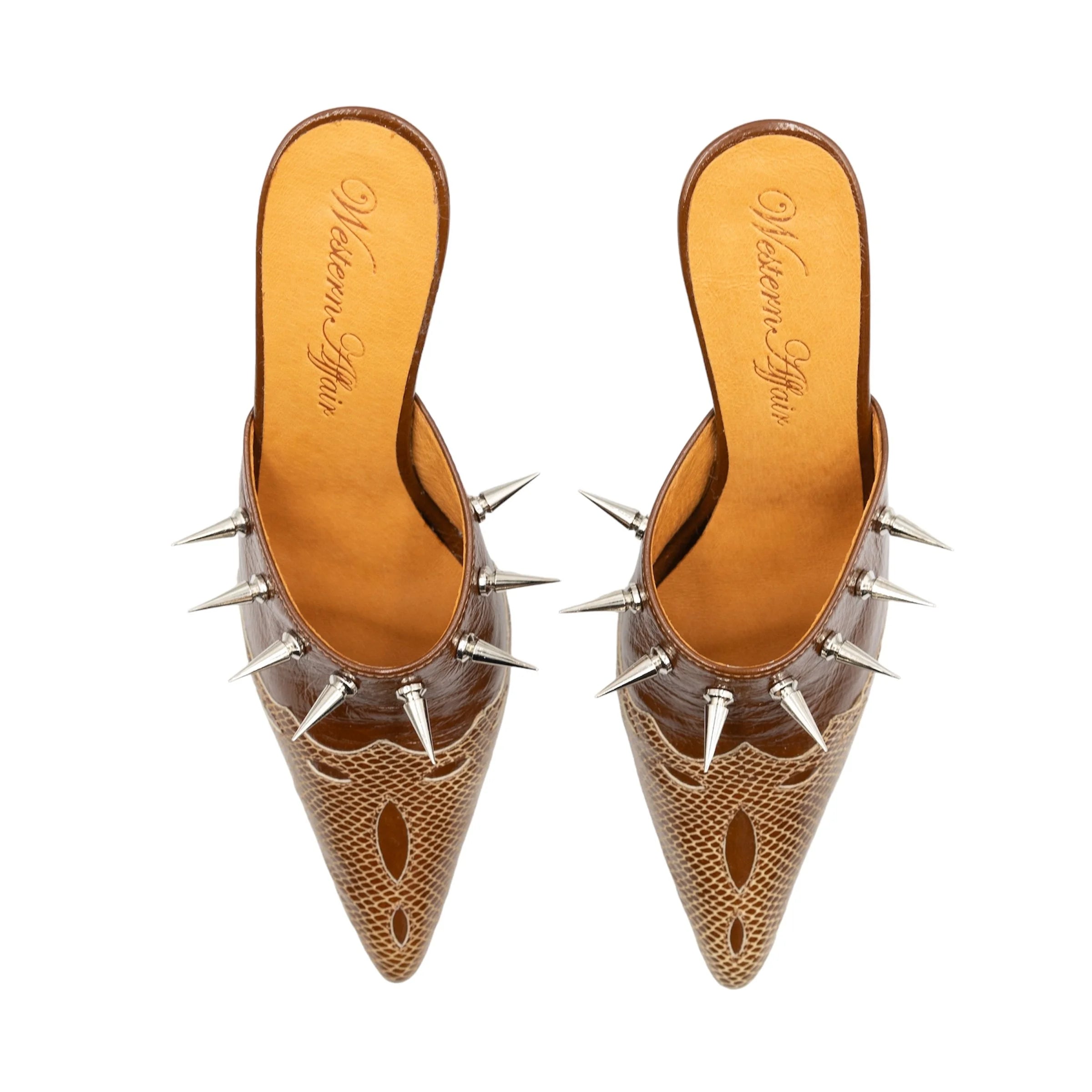 Cowgirl mules in bourbon