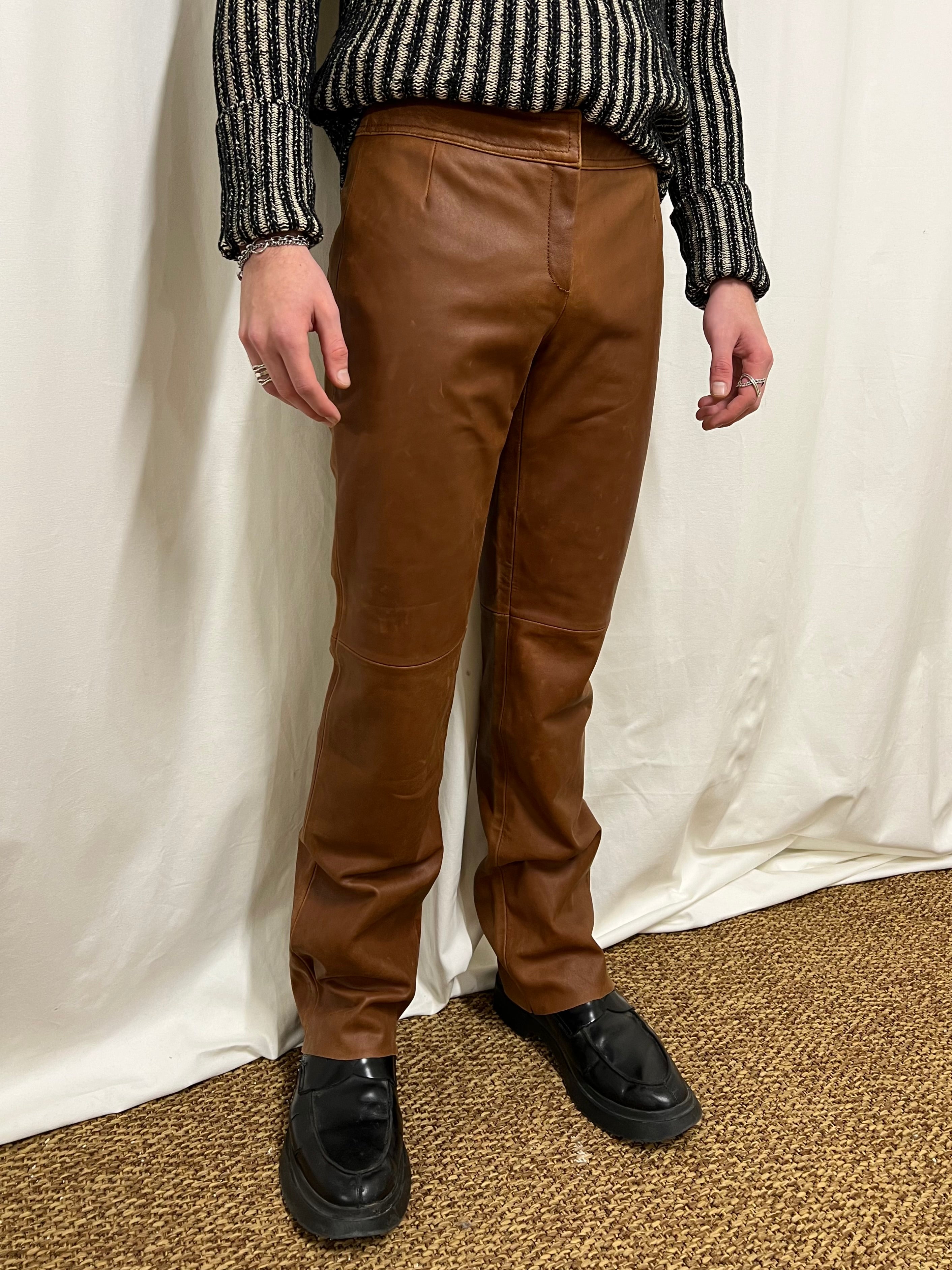 Leather trousers