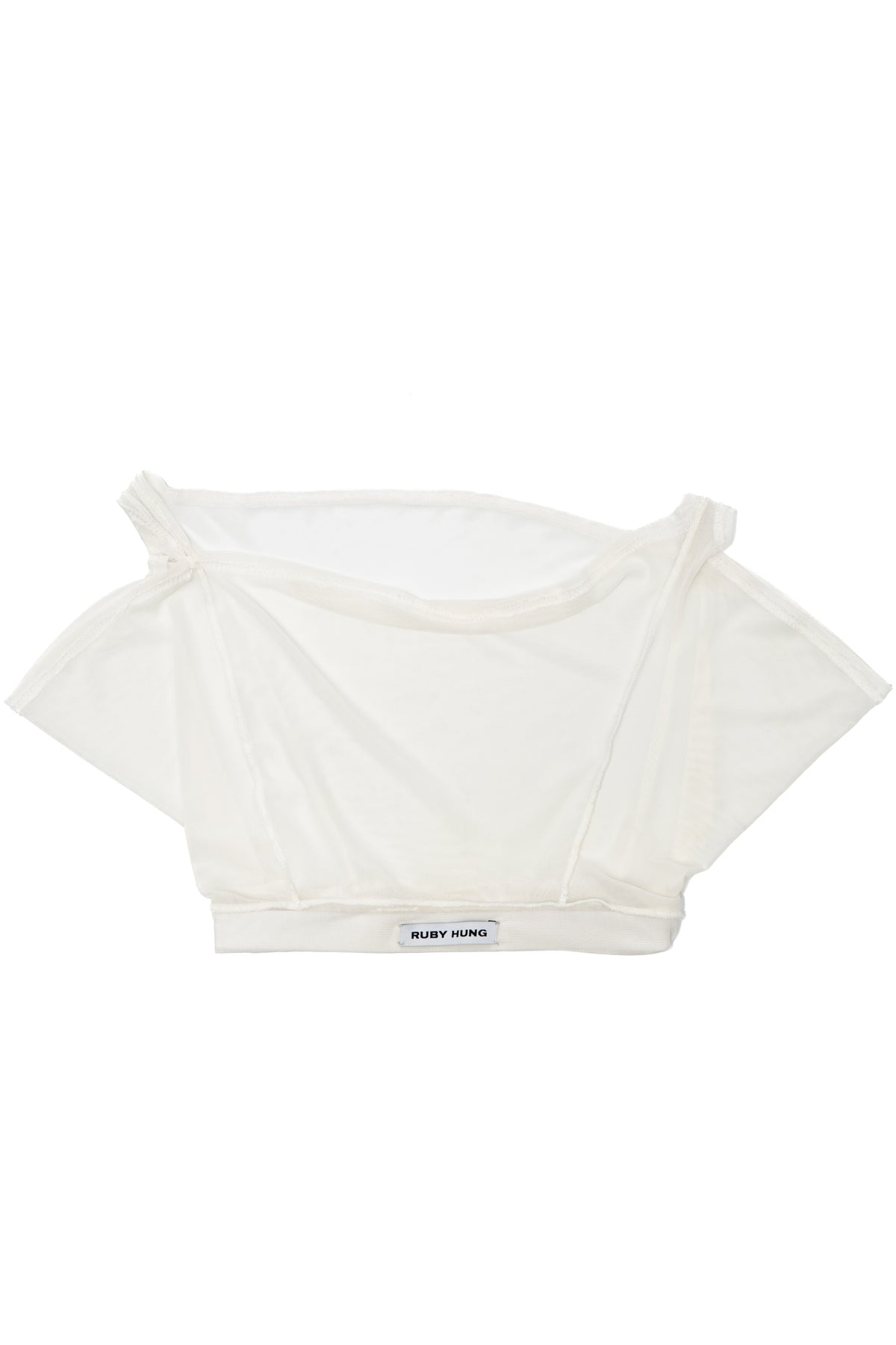 Figur cowlneck mesh top