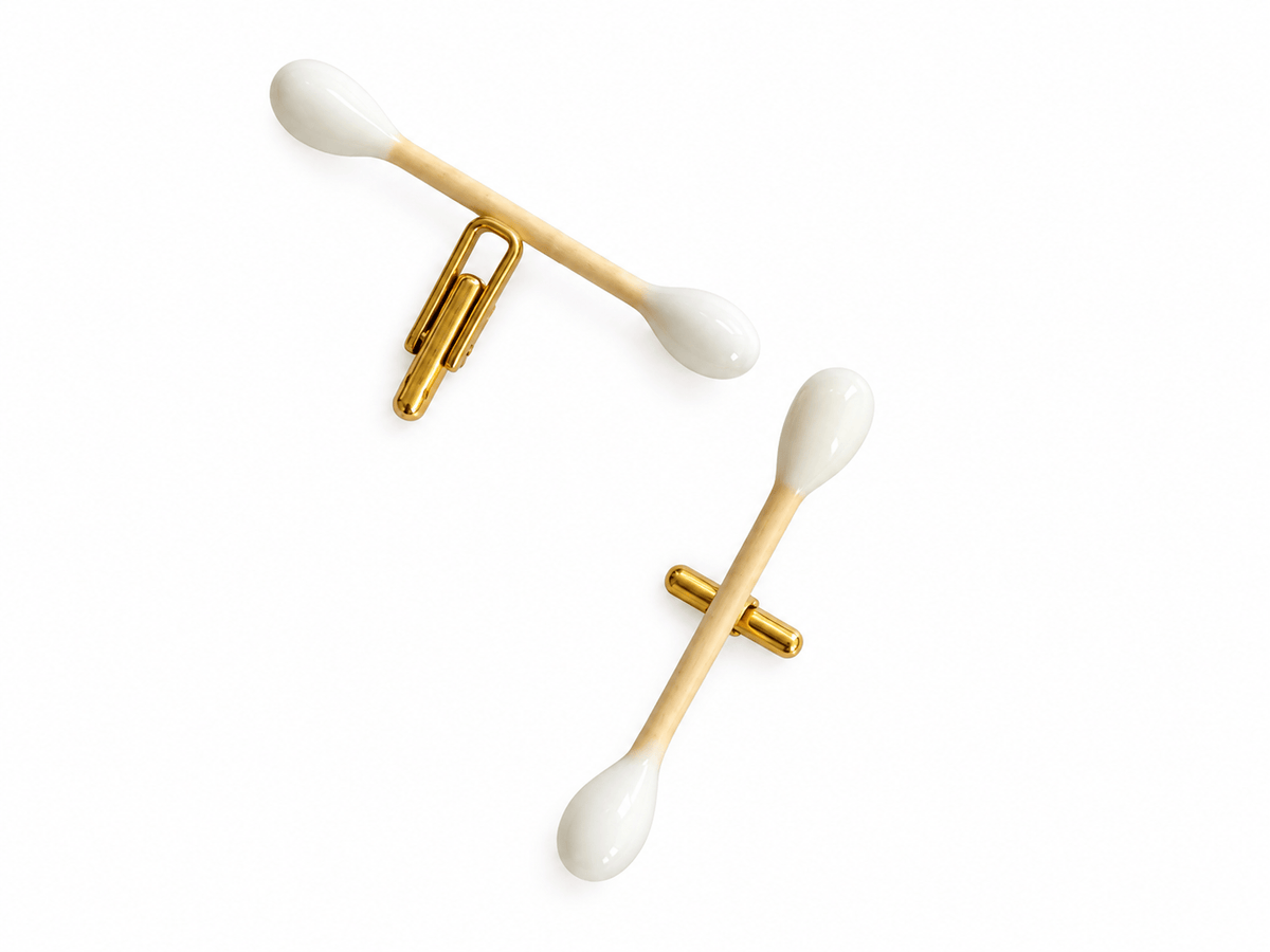 Ear stick cufflinks