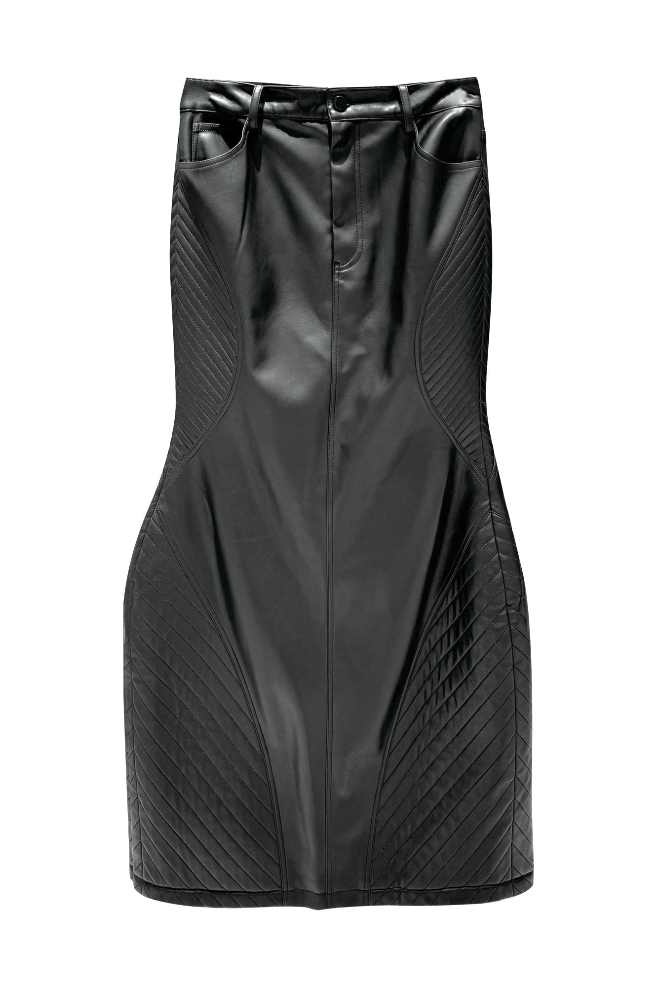 3d quilted high neck vest