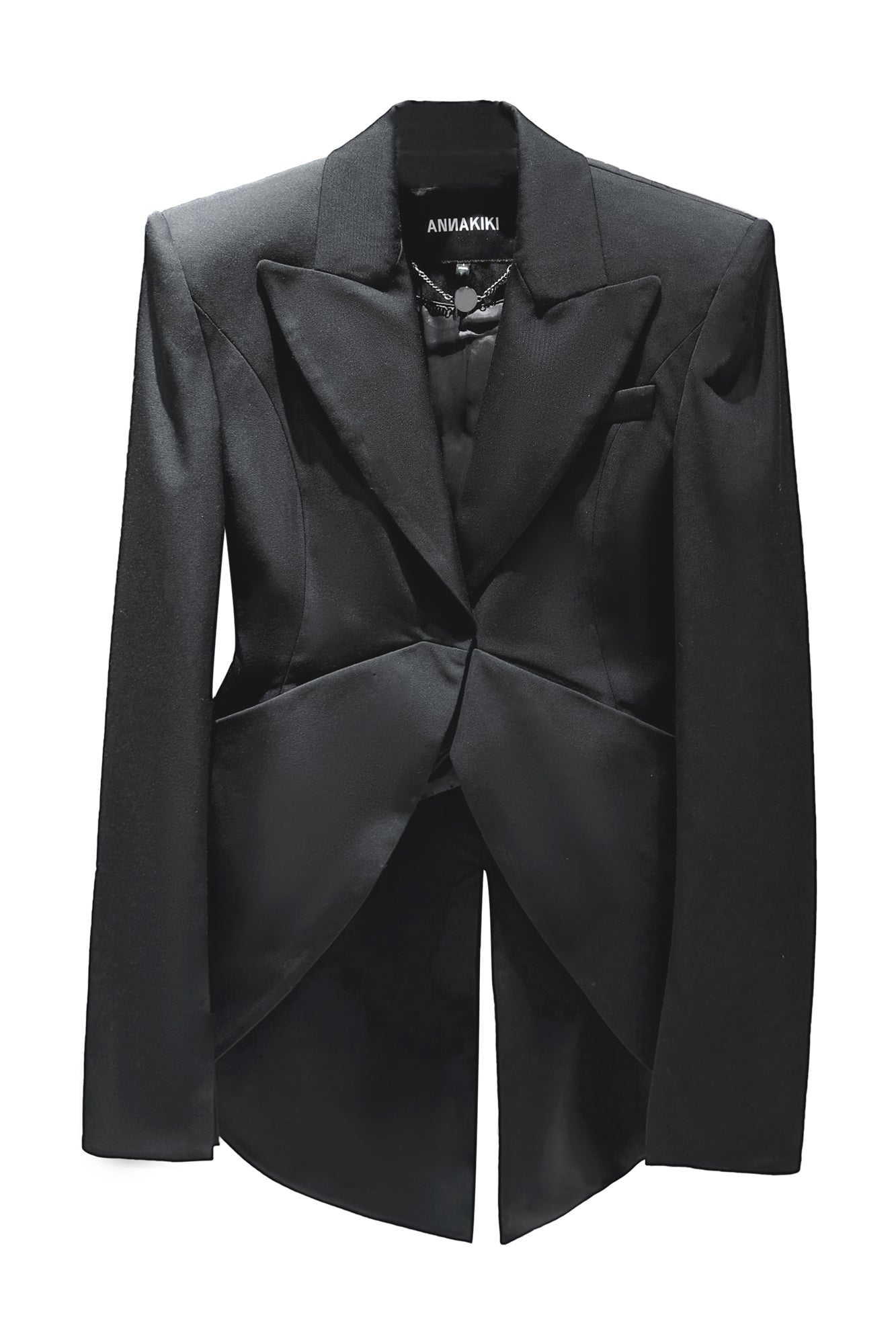 Acetate wool three-dimensional structure x-shaped suit
