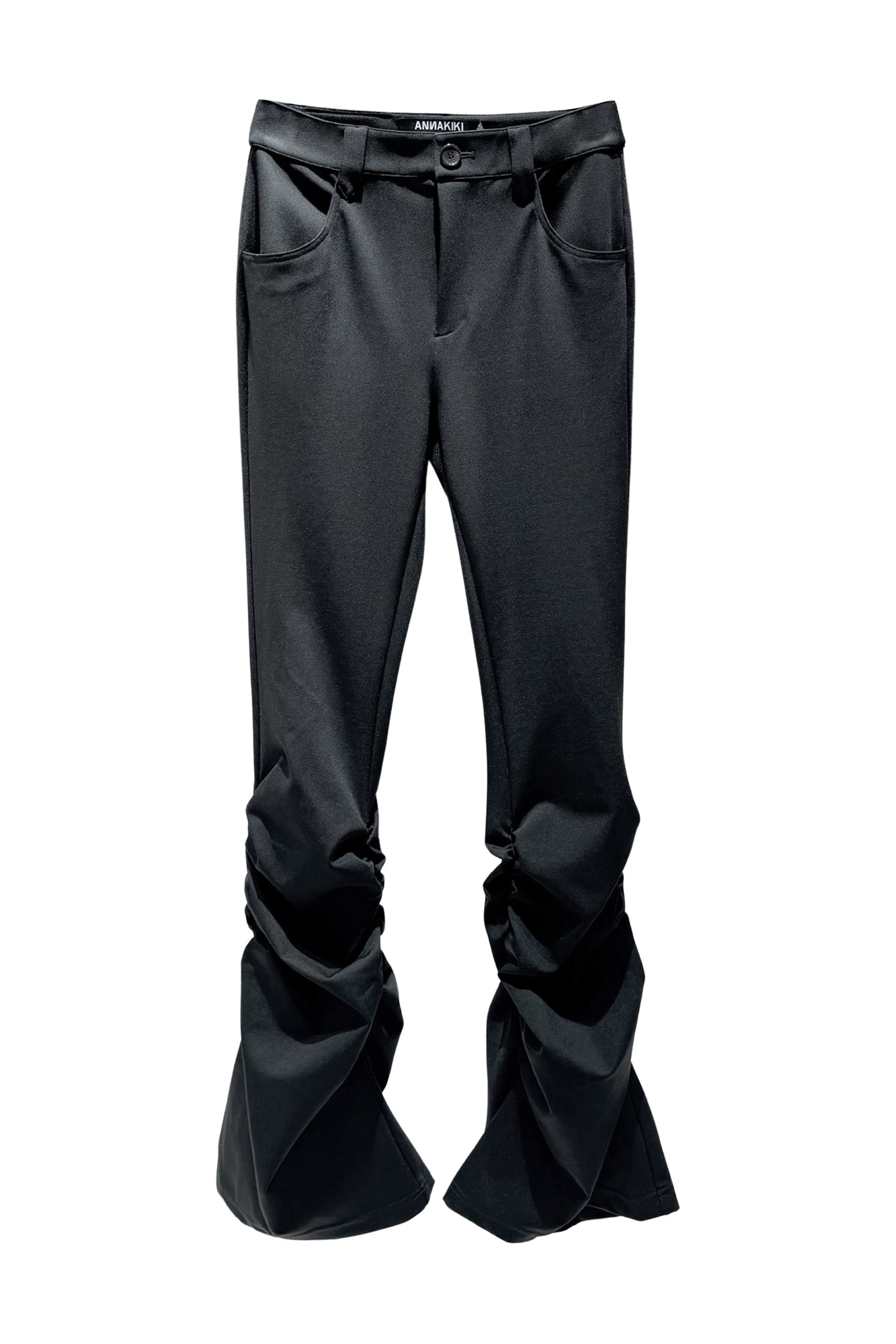 Pleated slim-fit trousers