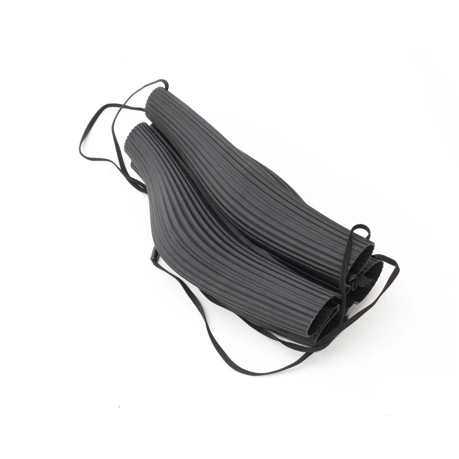 Rubber sling bag, black